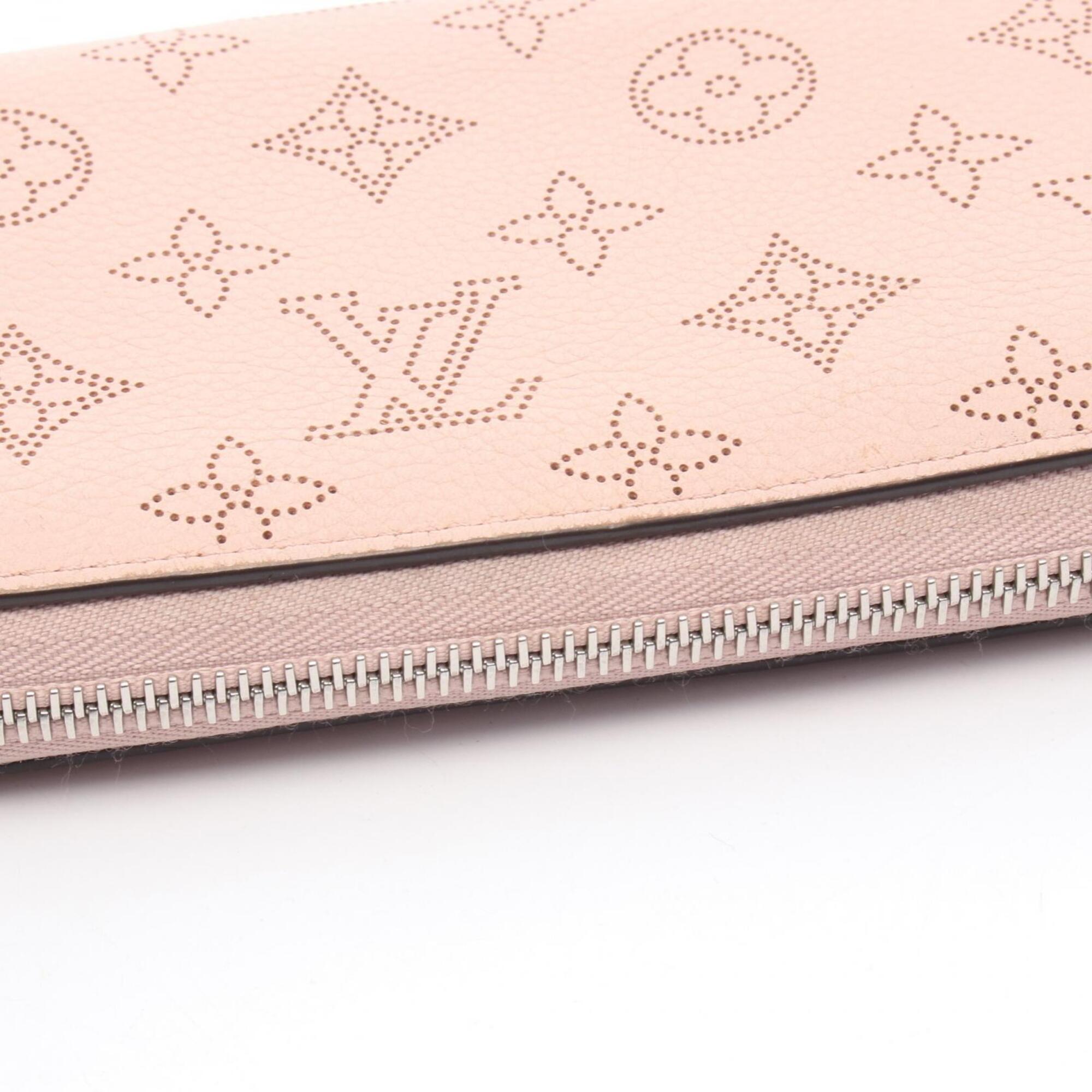 Louis Vuitton Magnolia Pink Mahina Leather Long Wallet (Bi-Fold) (Pre-Owned)