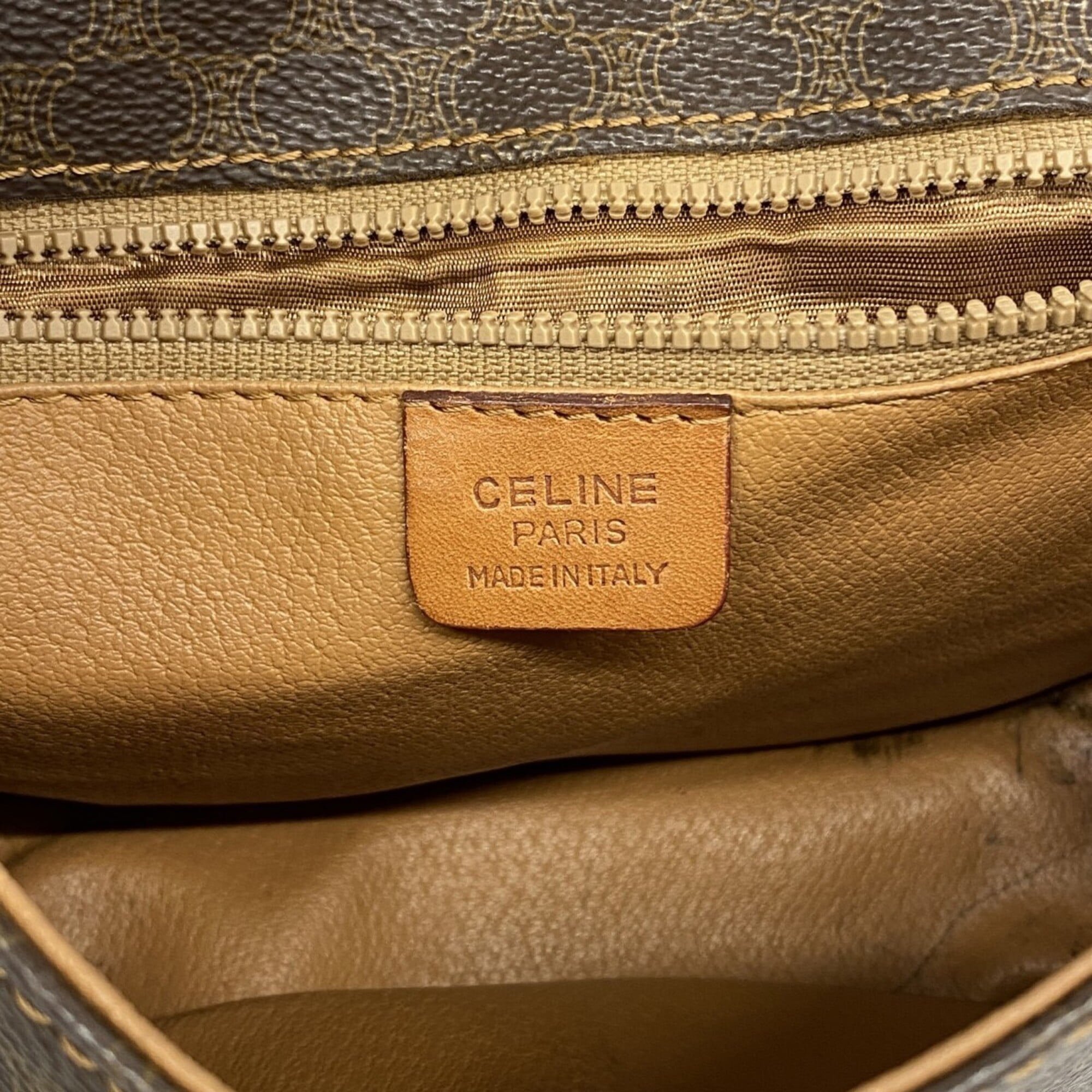 Celine Brown Pvc Shoulder Bag (Pre-Owned)