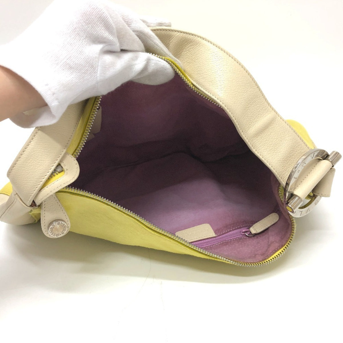 Bvlgari Yellow Leather Shoulder Bag (Pre-Owned)
