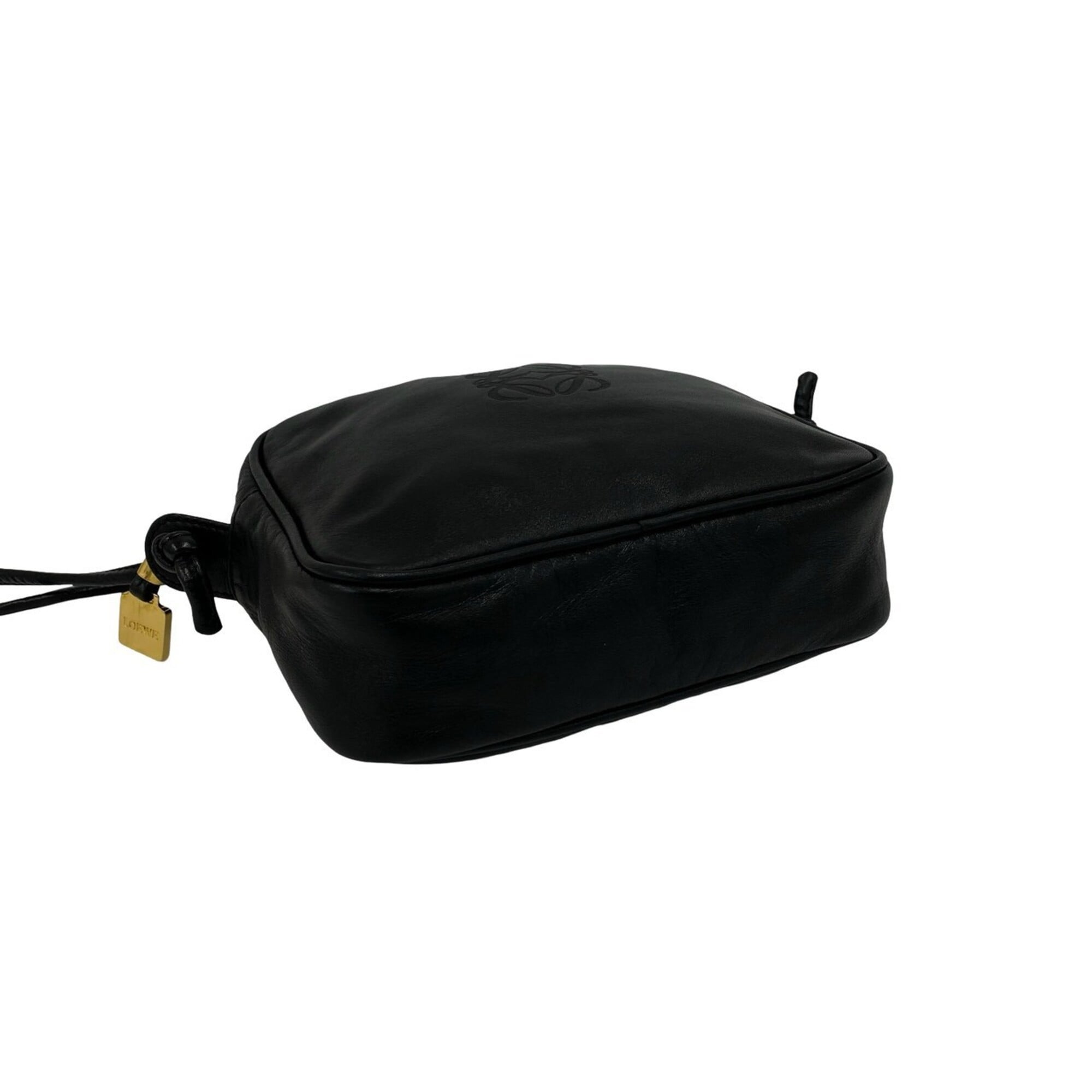 Loewe Black Leather Pochette Shoulder Bag (Pre-Owned)