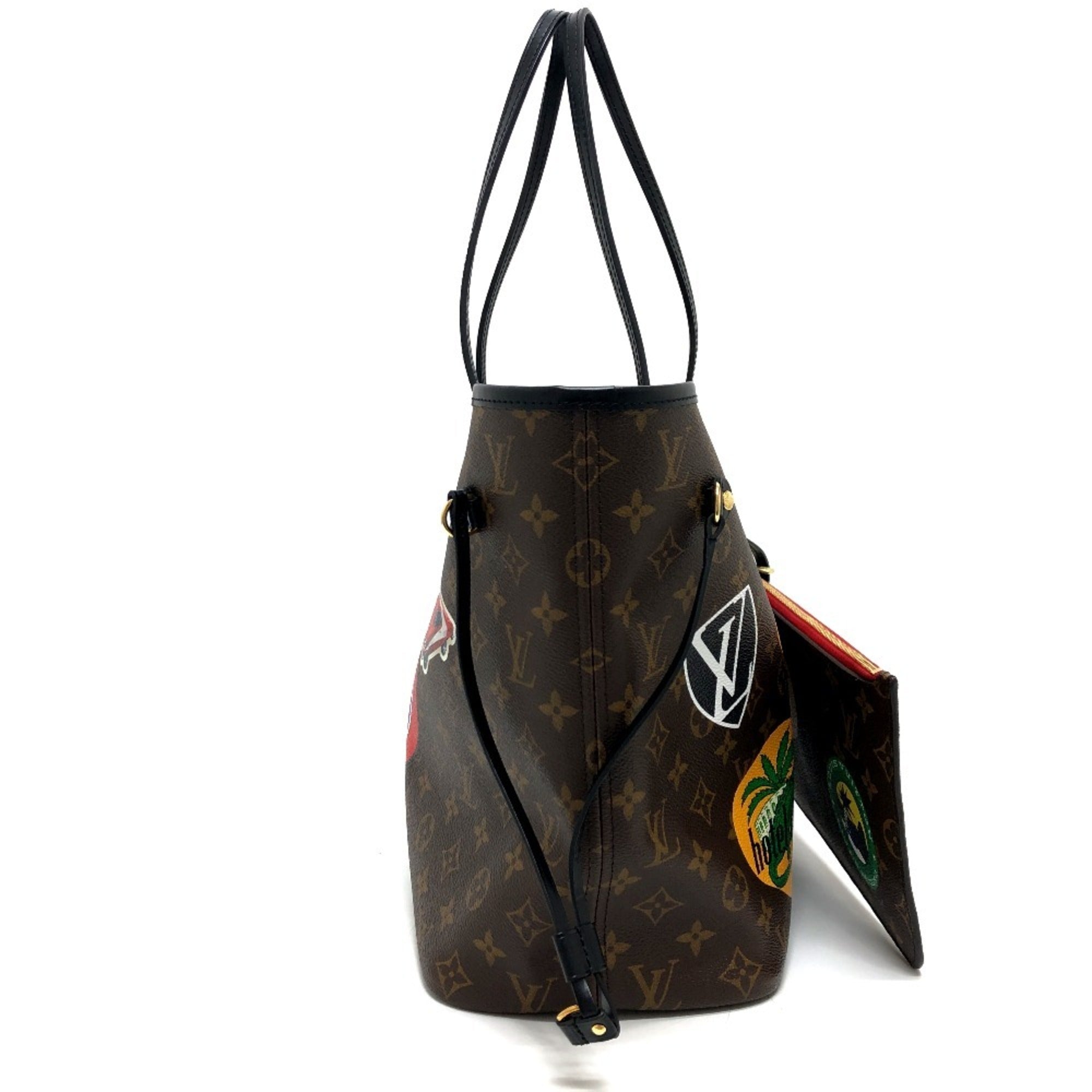 Louis Vuitton Brown Monogram Canvas Pouch Tote Bag (Pre-Owned)
