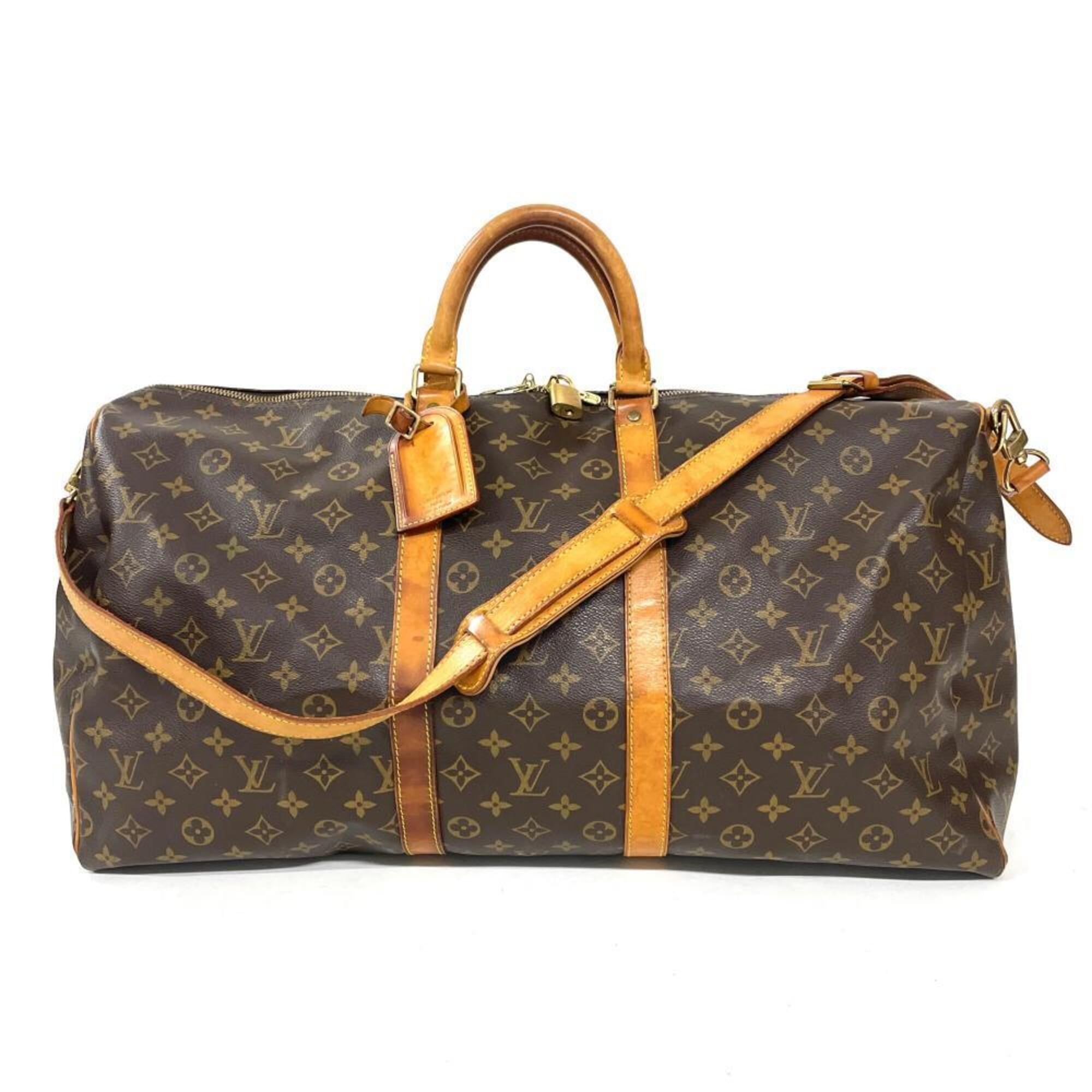 Louis Vuitton Brown Monogram Canvas Boston Bag (Pre-Owned)