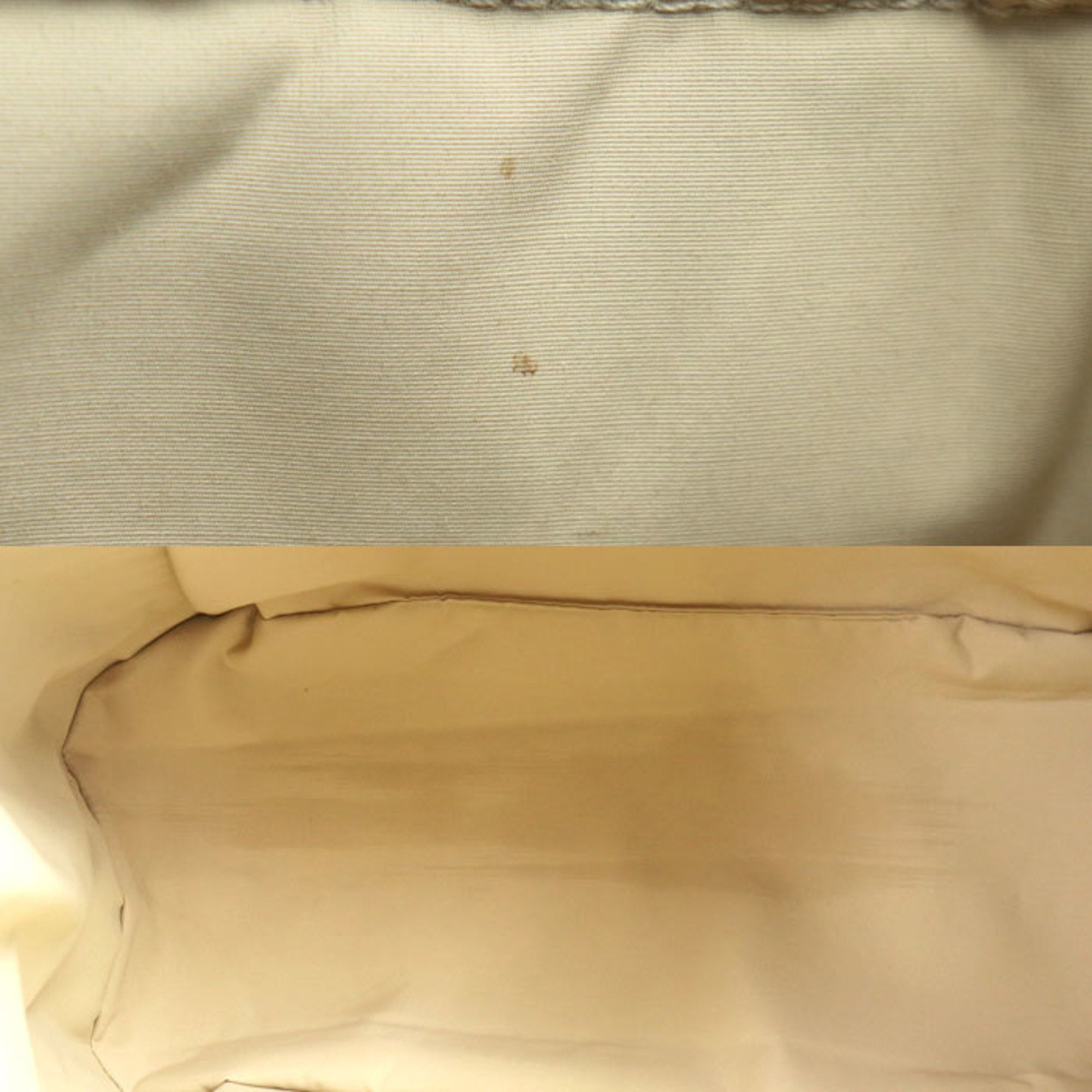 Hermes Red Color Canvas Toile H Tote Bag (Pre-Owned)