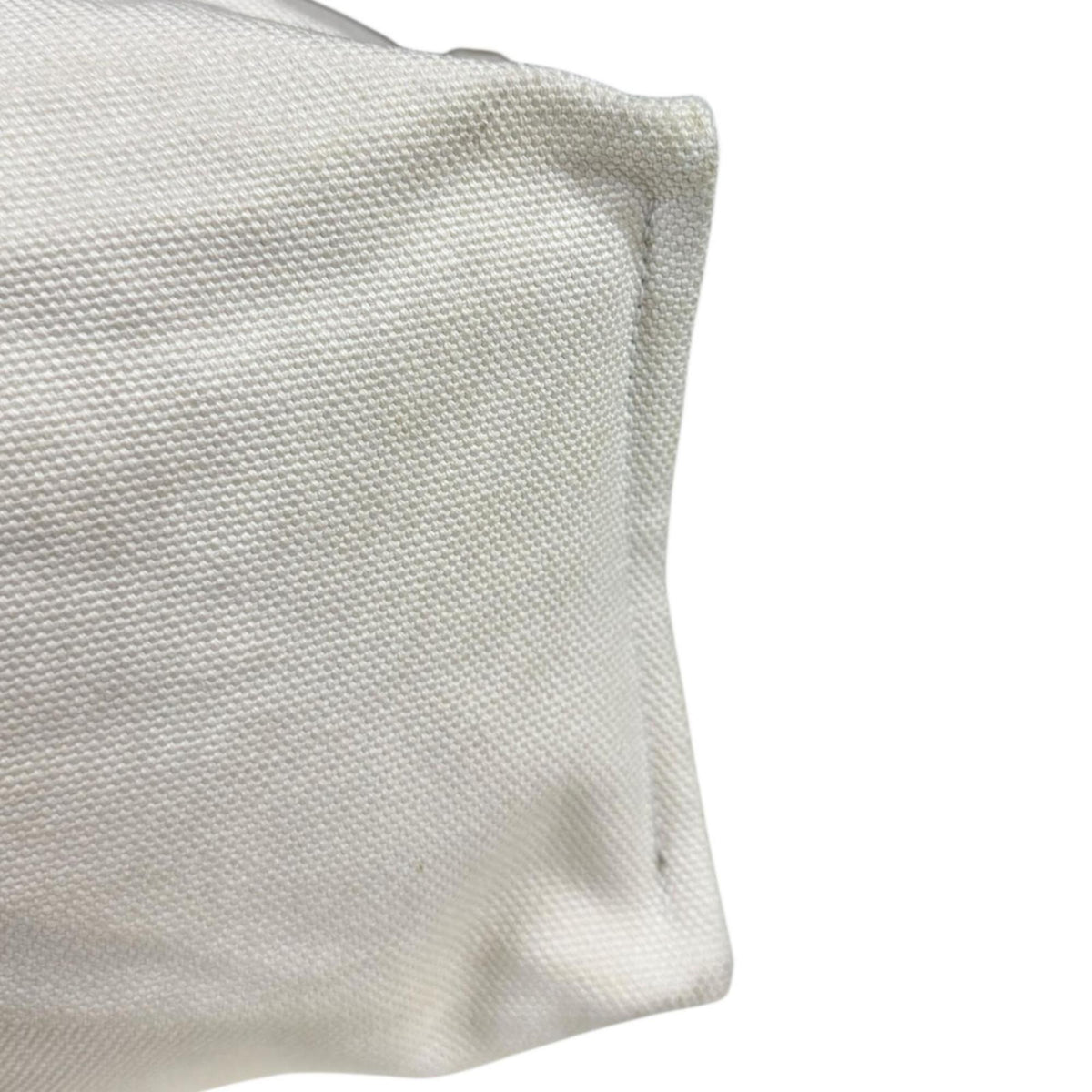 Hermes Navy White Canvas Shoulder Bag (Pre-Owned)