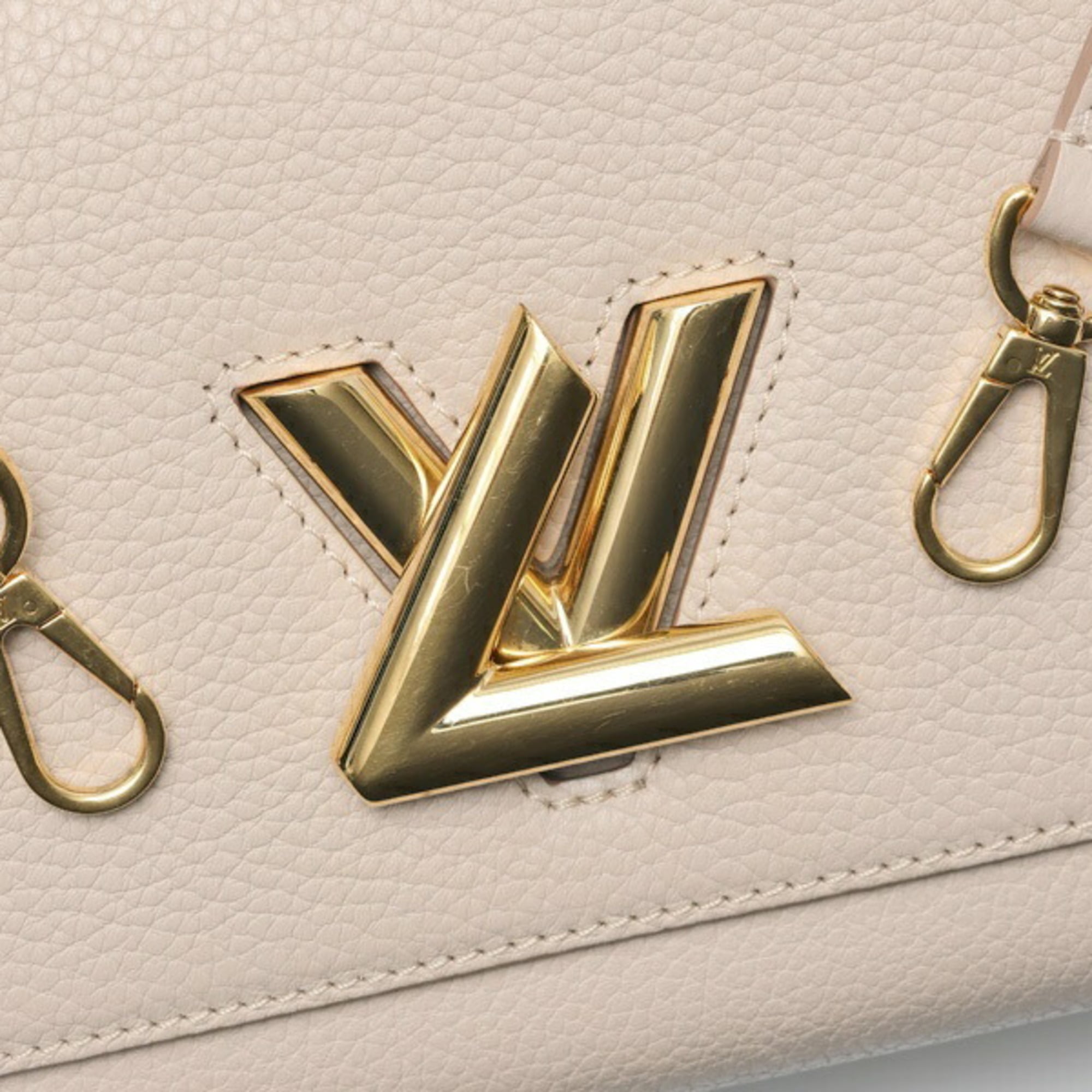 Louis Vuitton Grayish Leather Handbag (Pre-Owned)