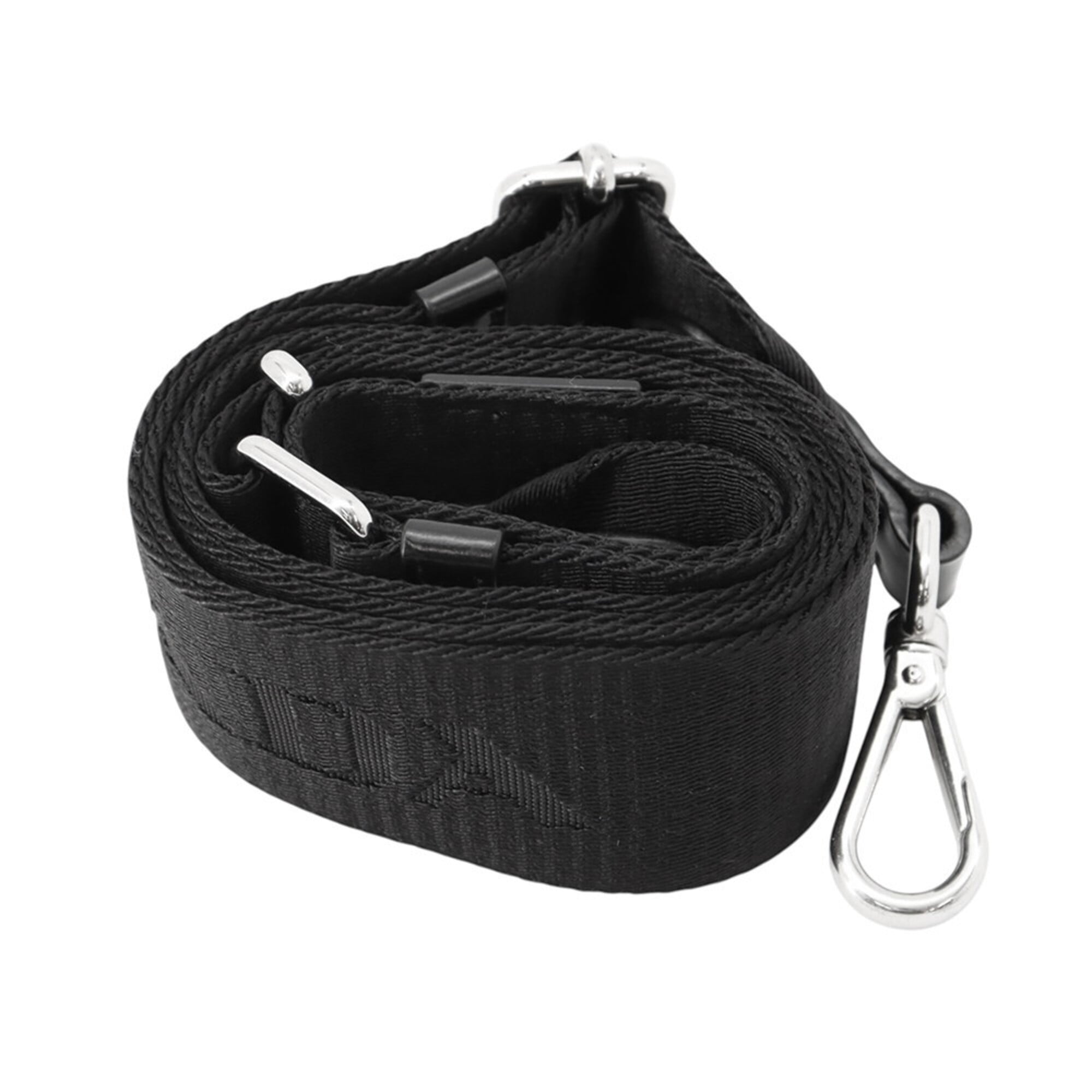 Prada Black Nylon Leather Handbag Shoulder Bag (Pre-Owned)