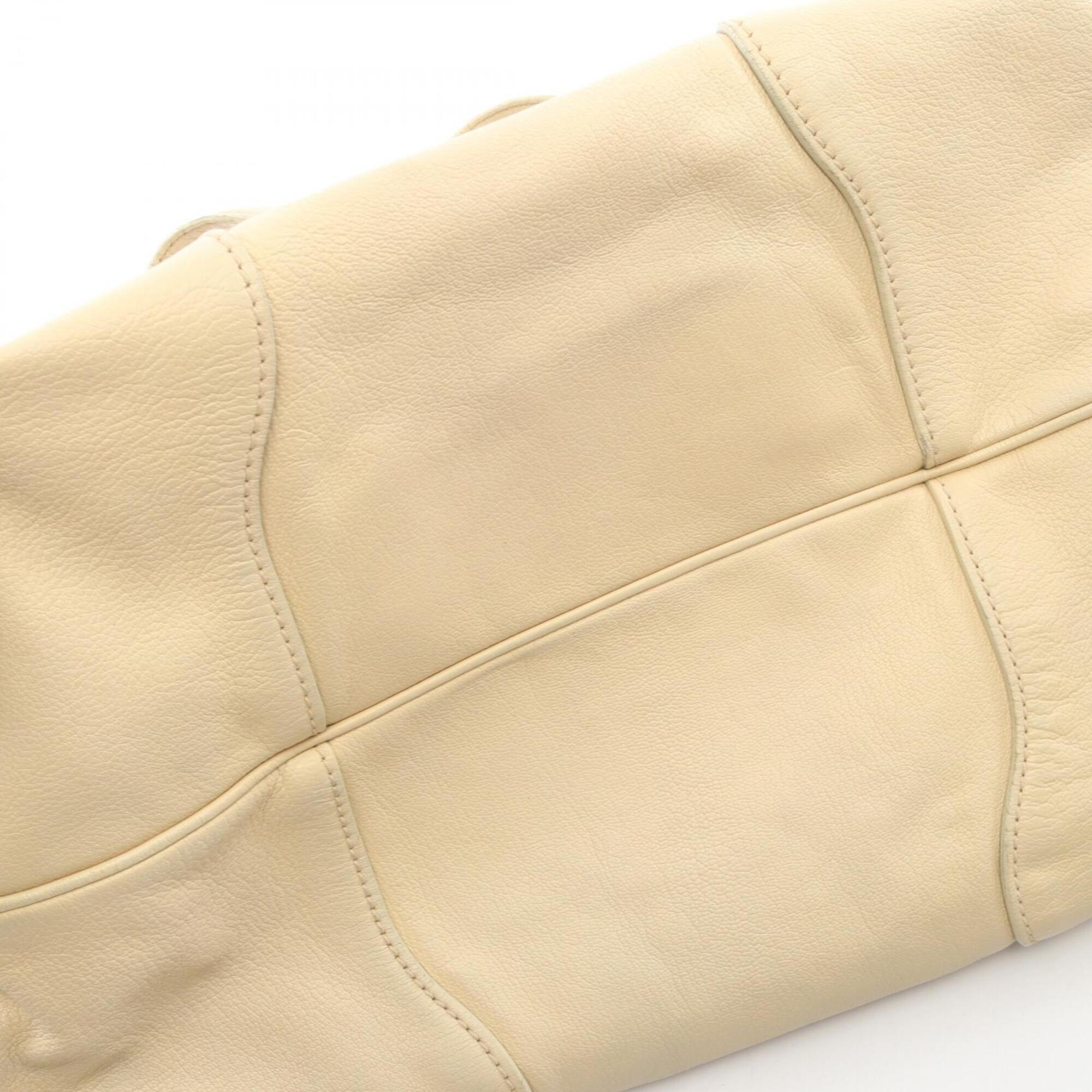 Celine Ivory Leather Handbag (Pre-Owned)