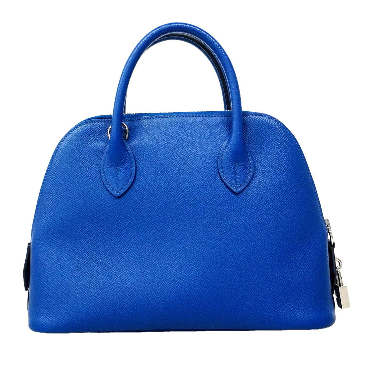 Hermes Blue Leather Handbag (Pre-Owned)