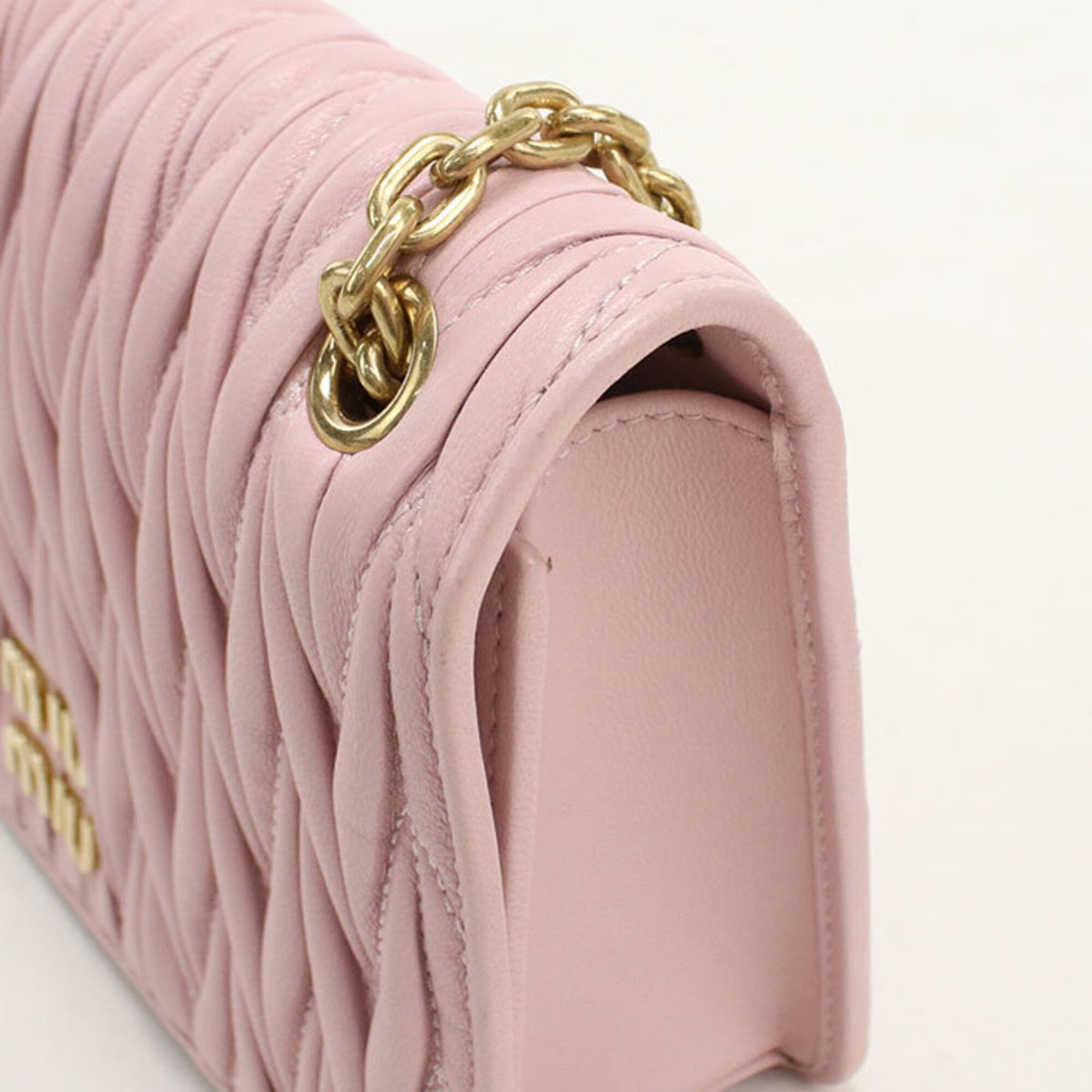 Miu Miu Pink Leather Shoulder Bag (Pre-Owned)