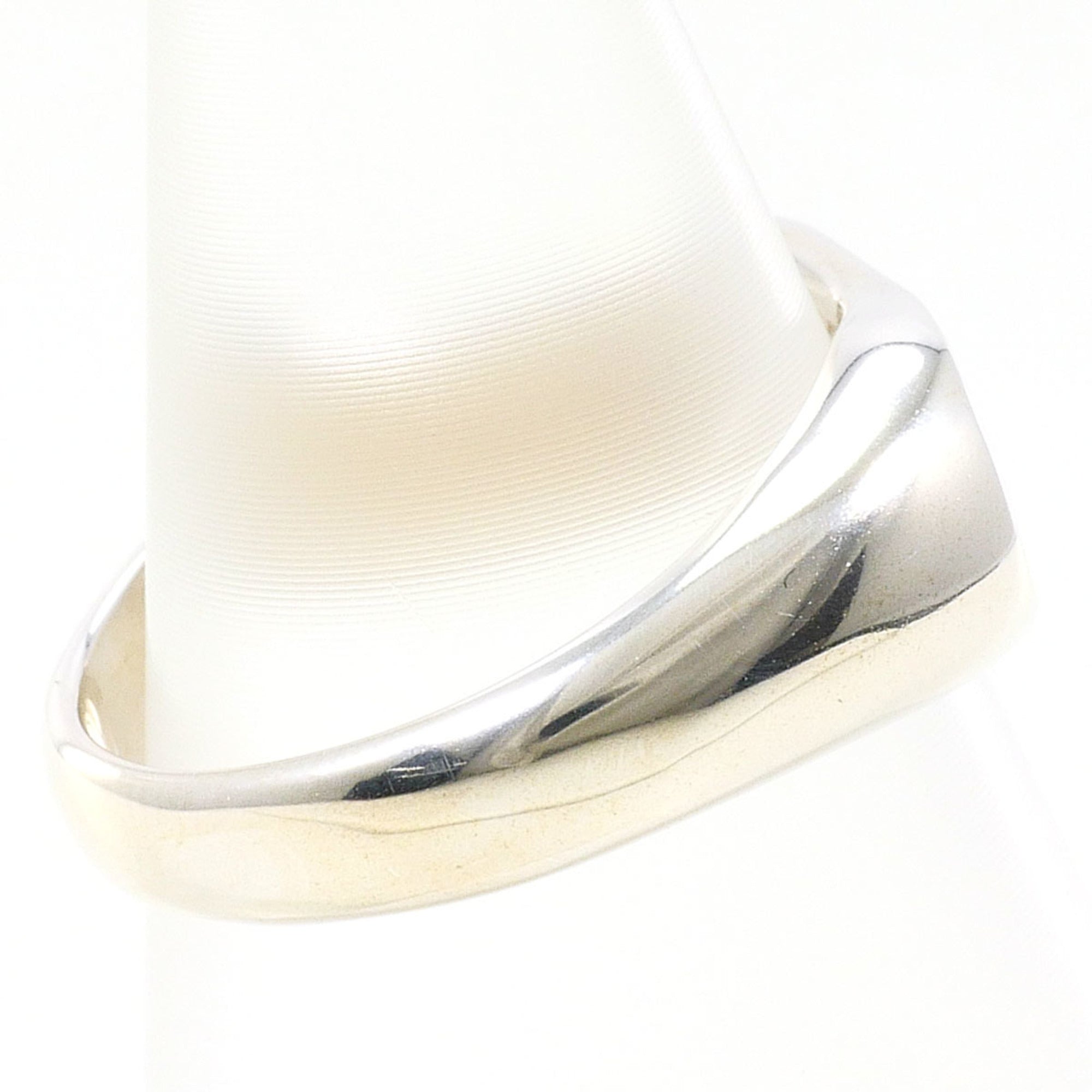 Tiffany Open Heart Silver 925 Band Ring (Pre-Owned)