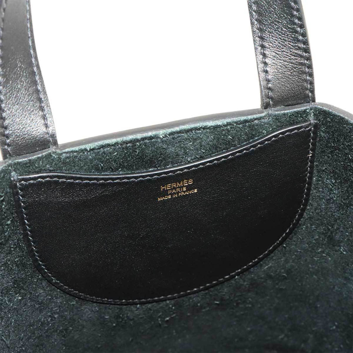 Hermes Black Taurillon Clemence Leather Swift Leather Handbag (Pre-Owned)