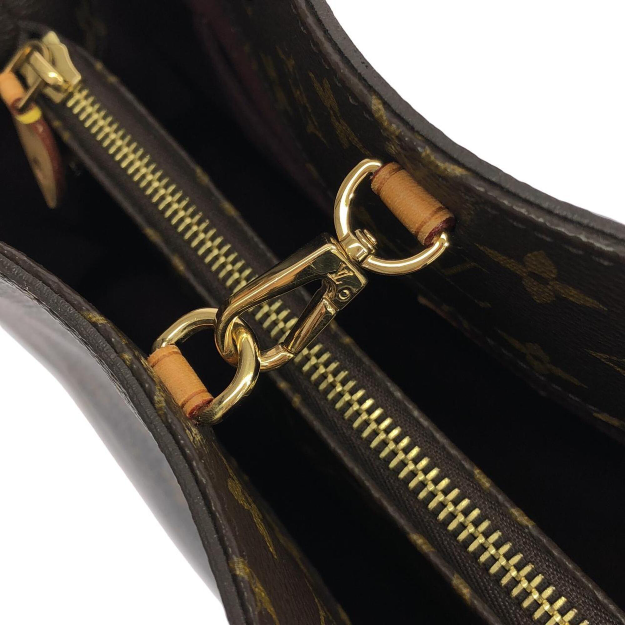 Louis Vuitton Brown Coated Canvas Handbag (Pre-Owned)