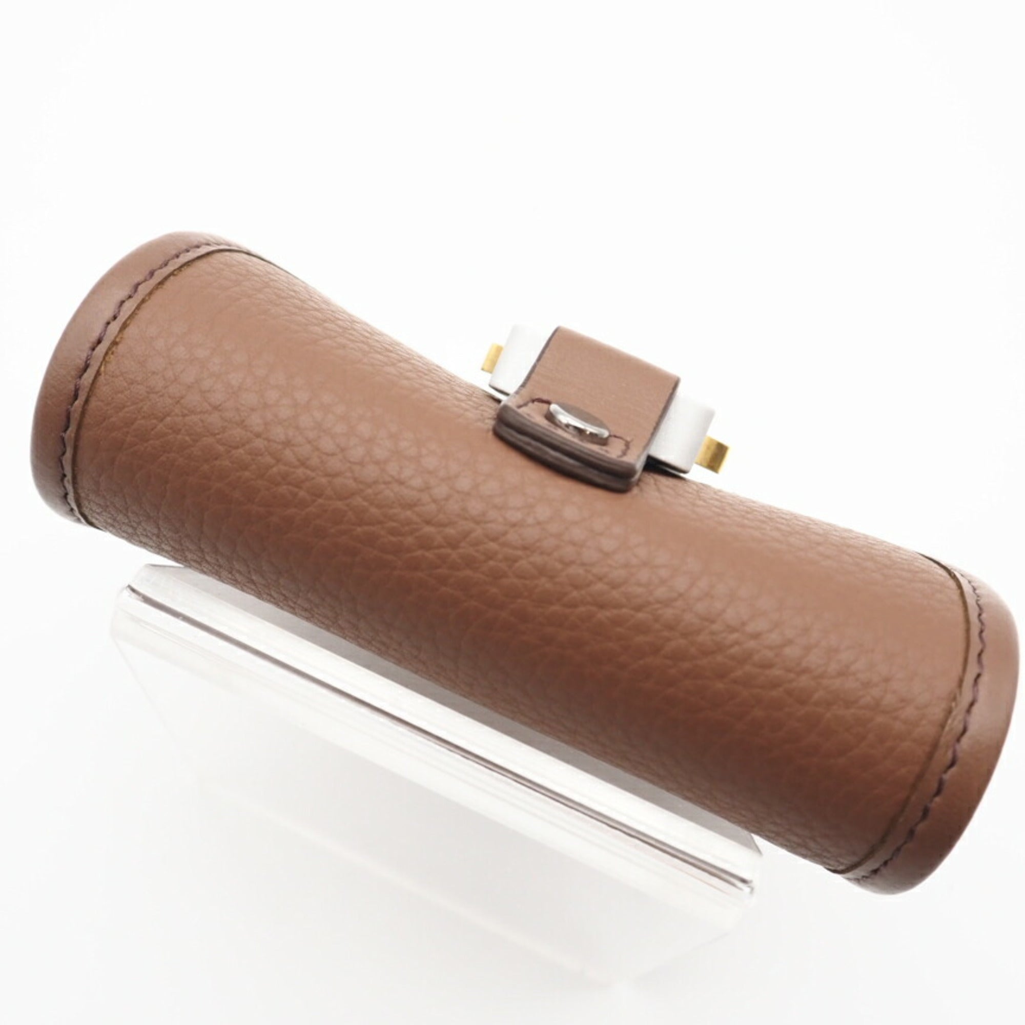 Christian Dior Brown Leather Coin Purse/Coin Case (Pre-Owned)