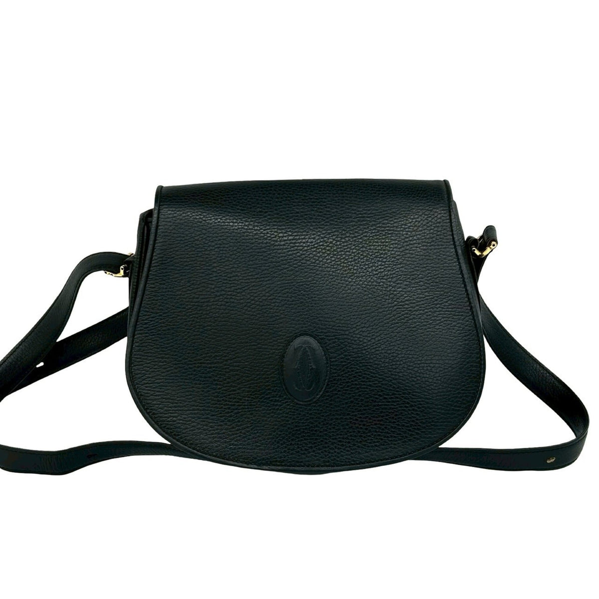 Cartier Black Leather Shoulder Bag (Pre-Owned)