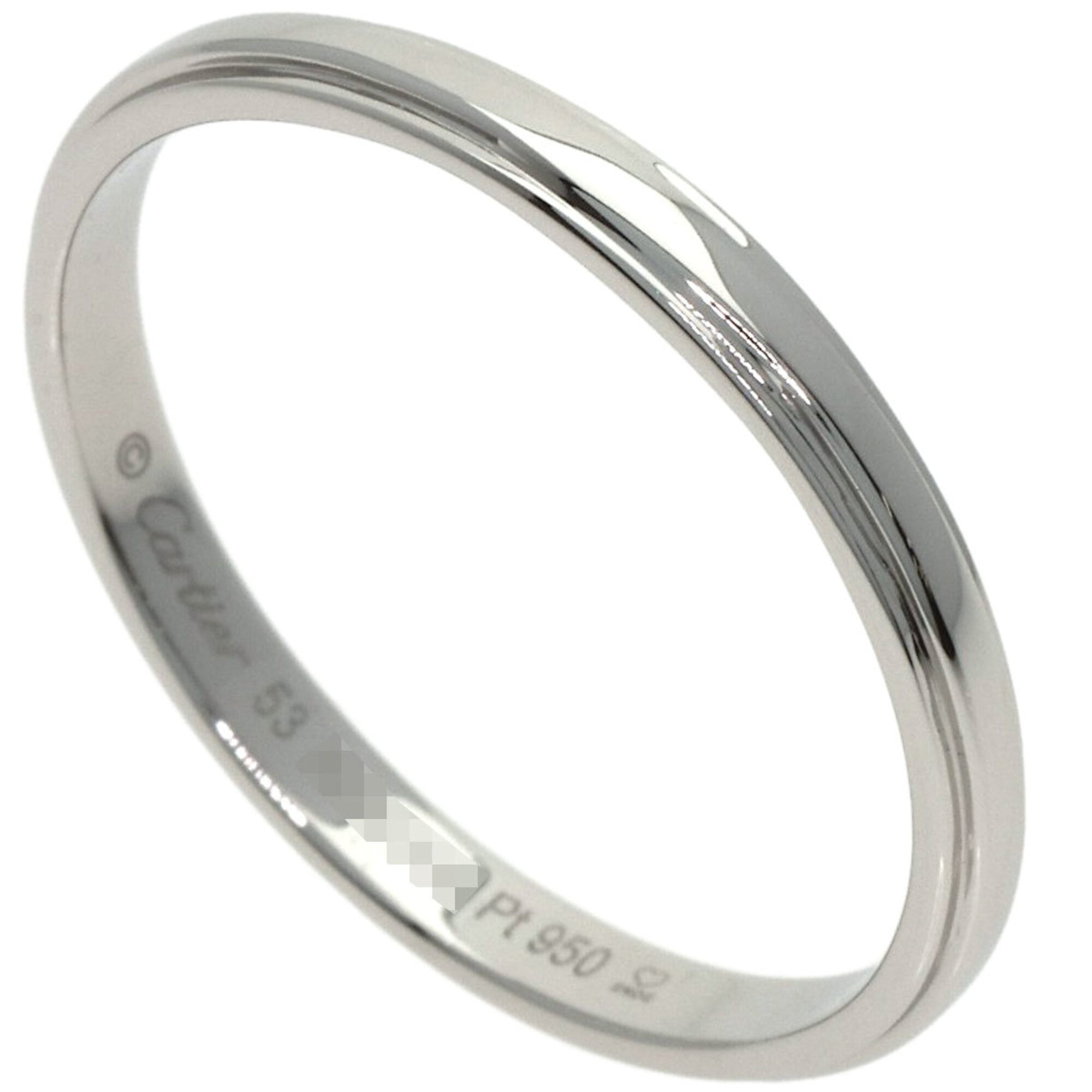 Cartier Platinum 950 Band Ring (Pre-Owned)