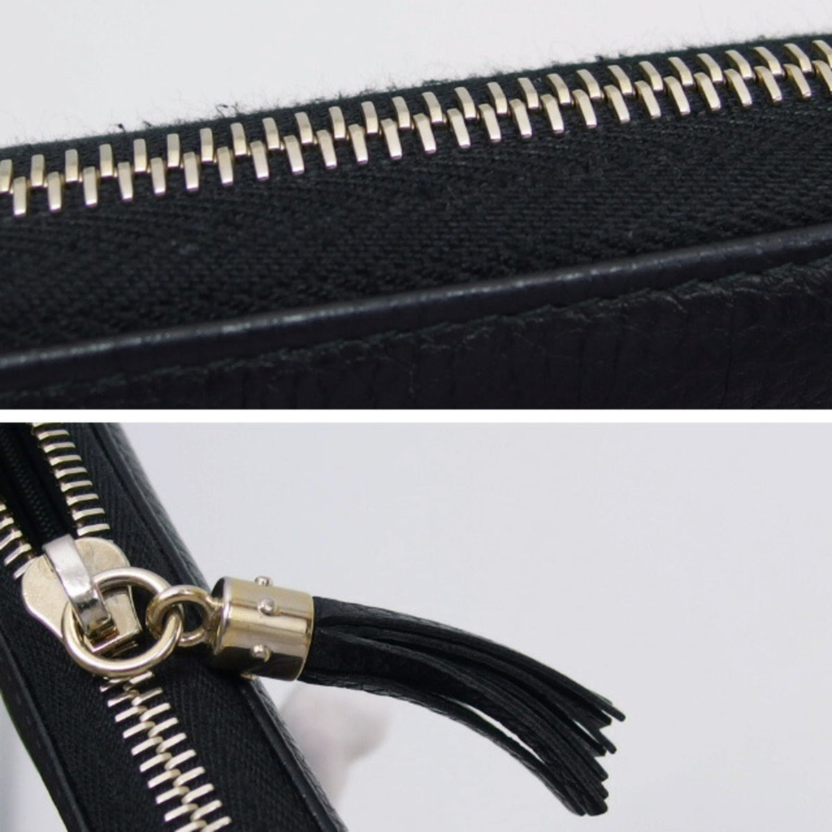 Gucci Black Leather Long Wallet (Bi-Fold) (Pre-Owned)