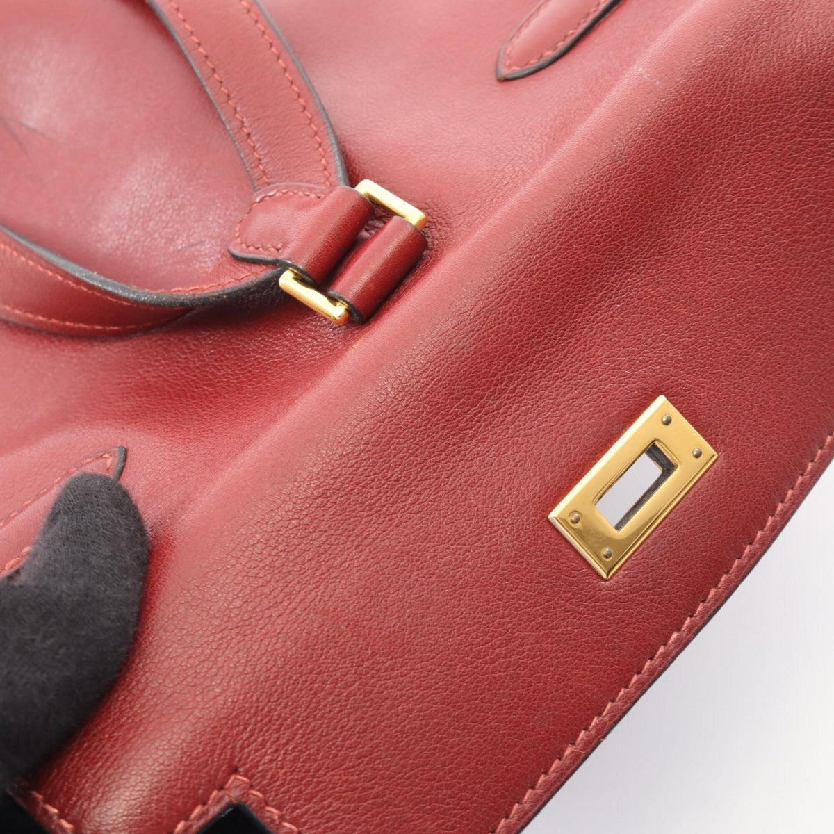 Hermes Bordeaux Gulliver Leather Backpack (Pre-Owned)