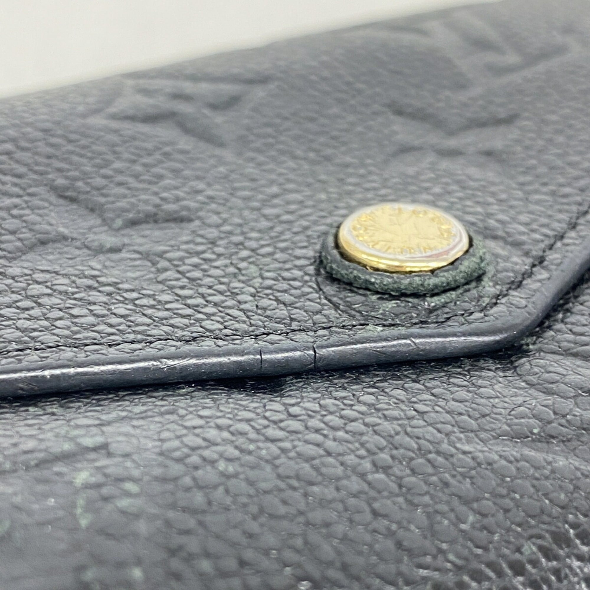 Louis Vuitton Noir Wallet (Tri-Fold) (Pre-Owned)