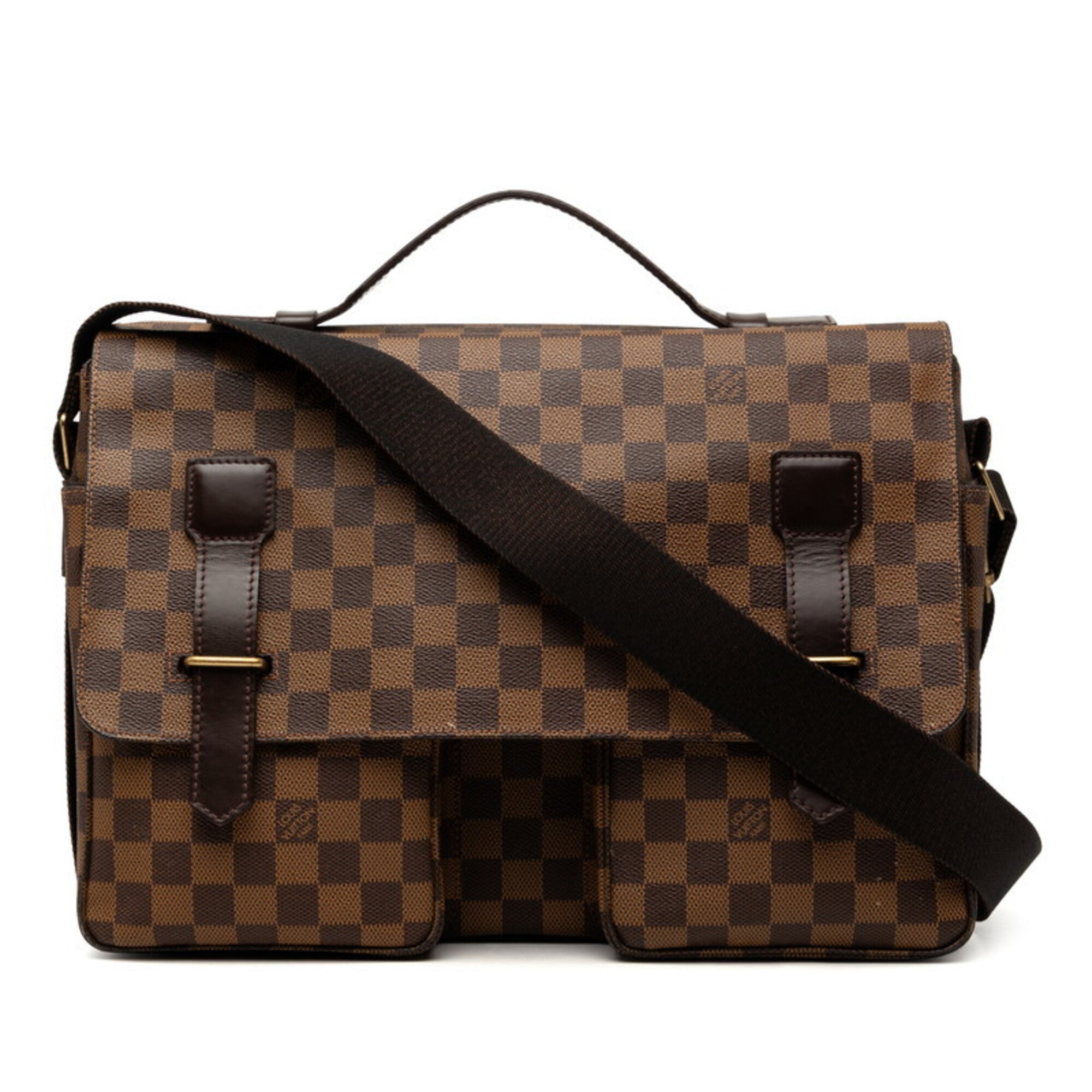 Louis Vuitton Brown Pvc Leather Handbag Shoulder Bag (Pre-Owned)