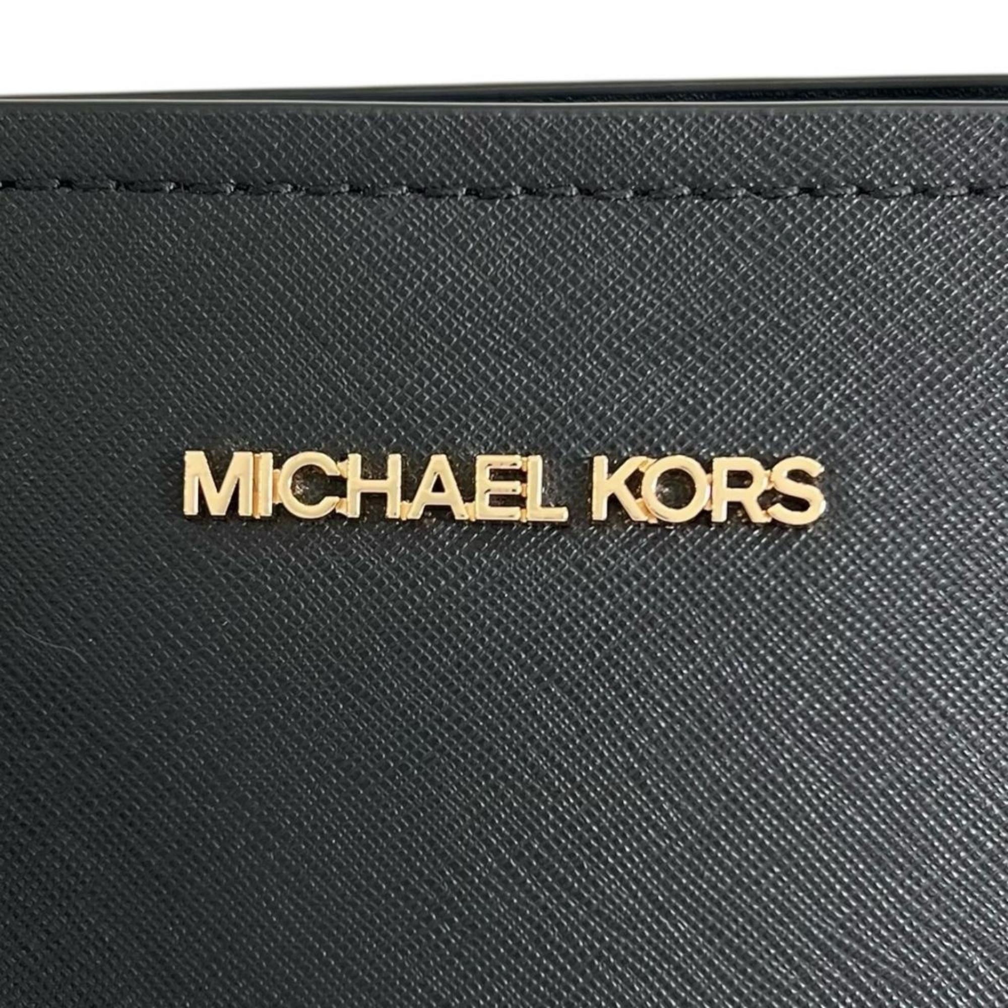 Michael Kors Black Leather Handbag Shoulder Bag (Pre-Owned)