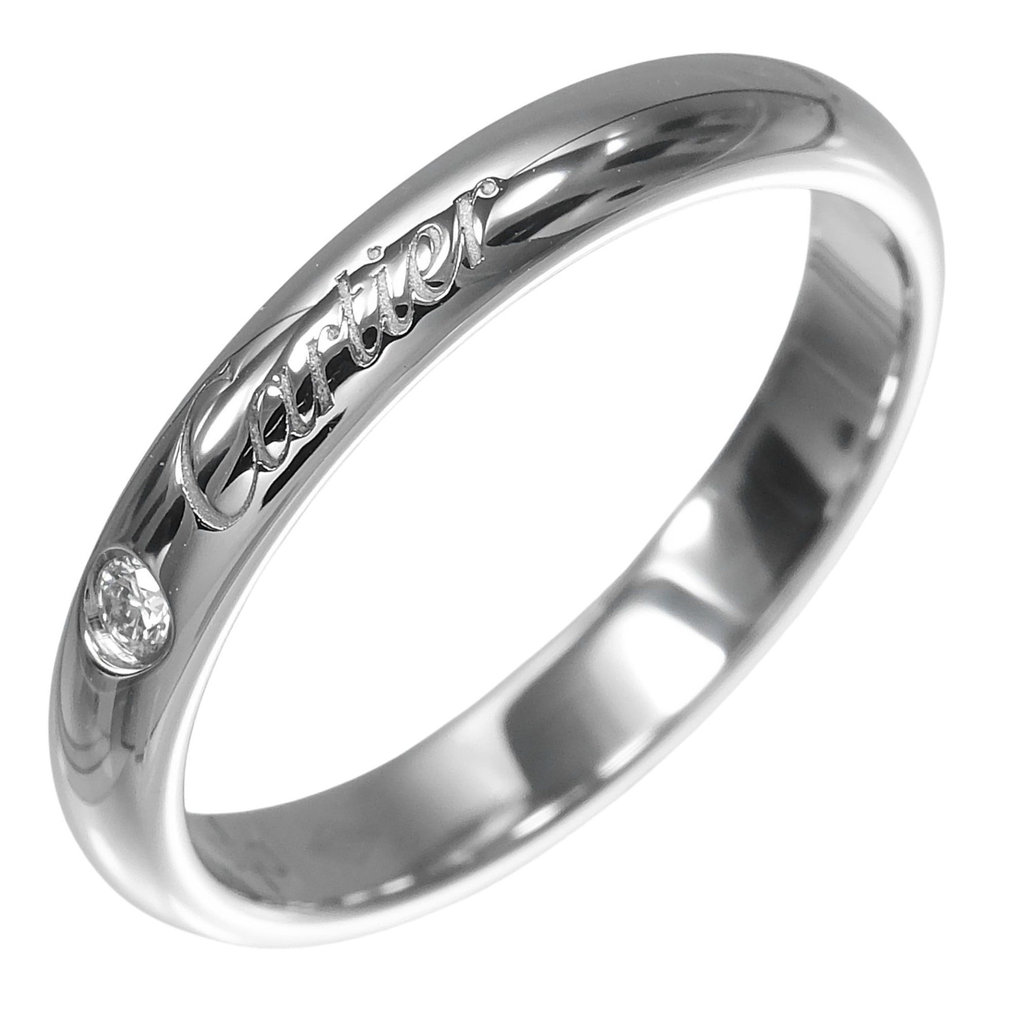 Cartier Platinum Platinum 950 Band Ring (Pre-Owned)