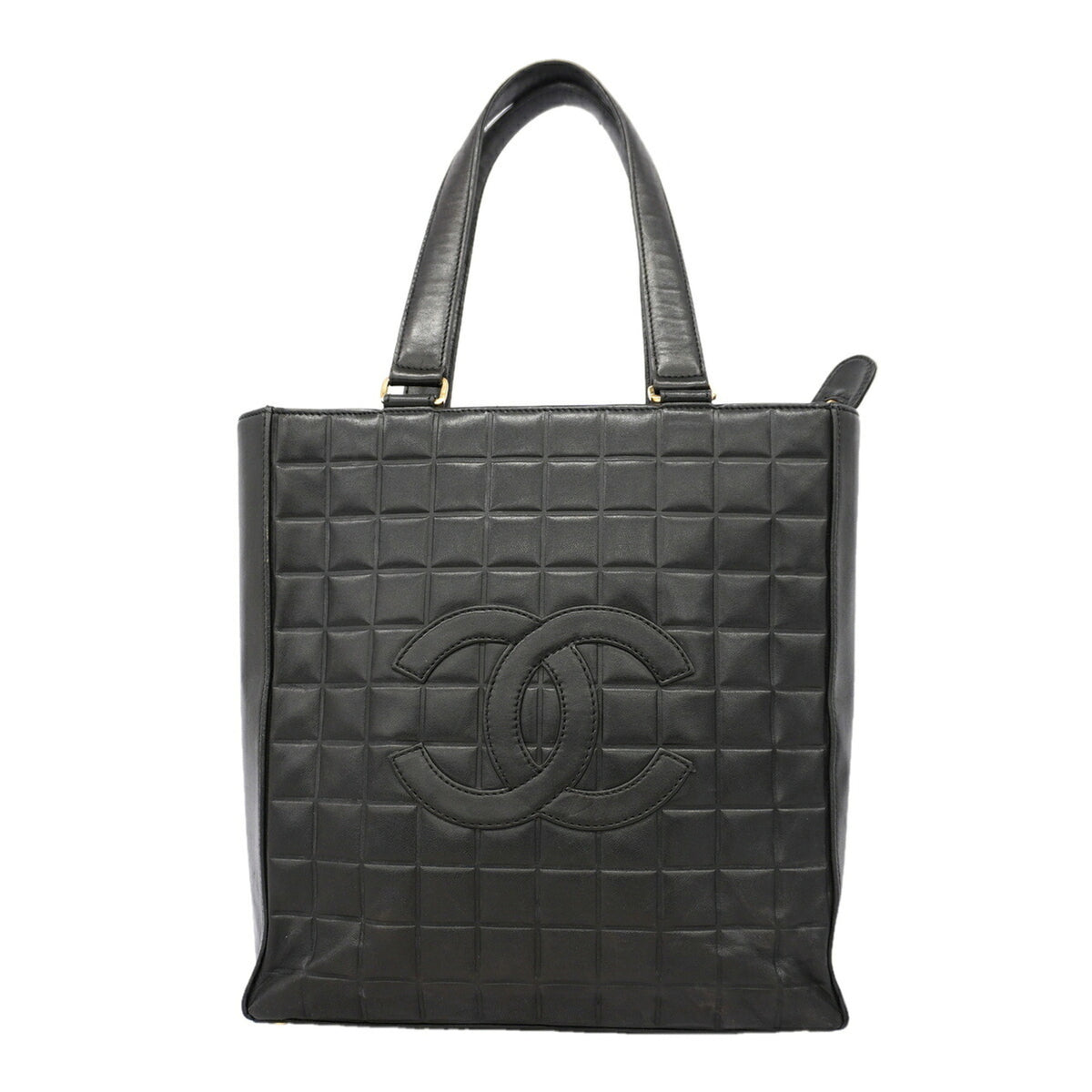 Chanel Black Leather Tote Bag (Pre-Owned)
