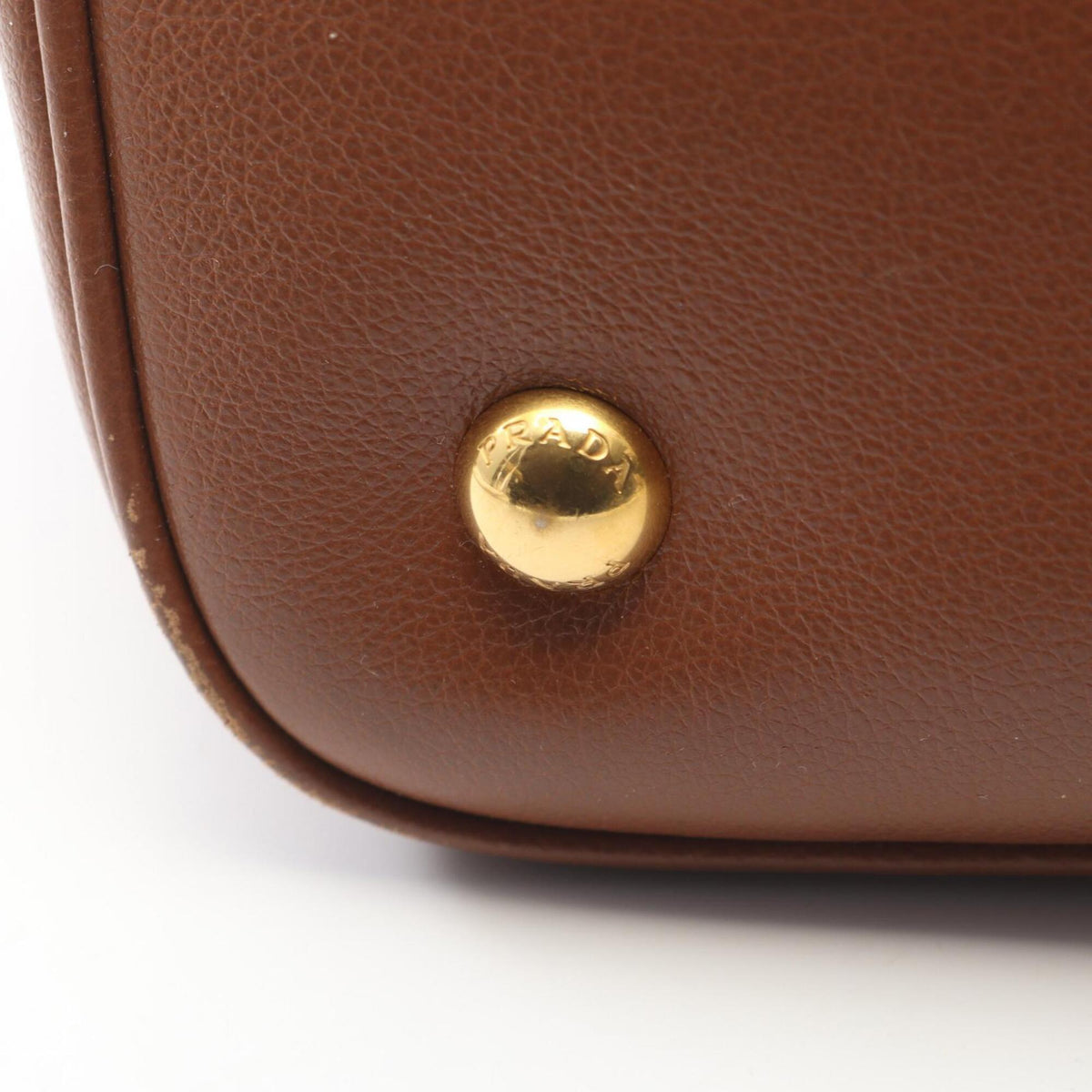 Prada Brown Leather Handbag (Pre-Owned)