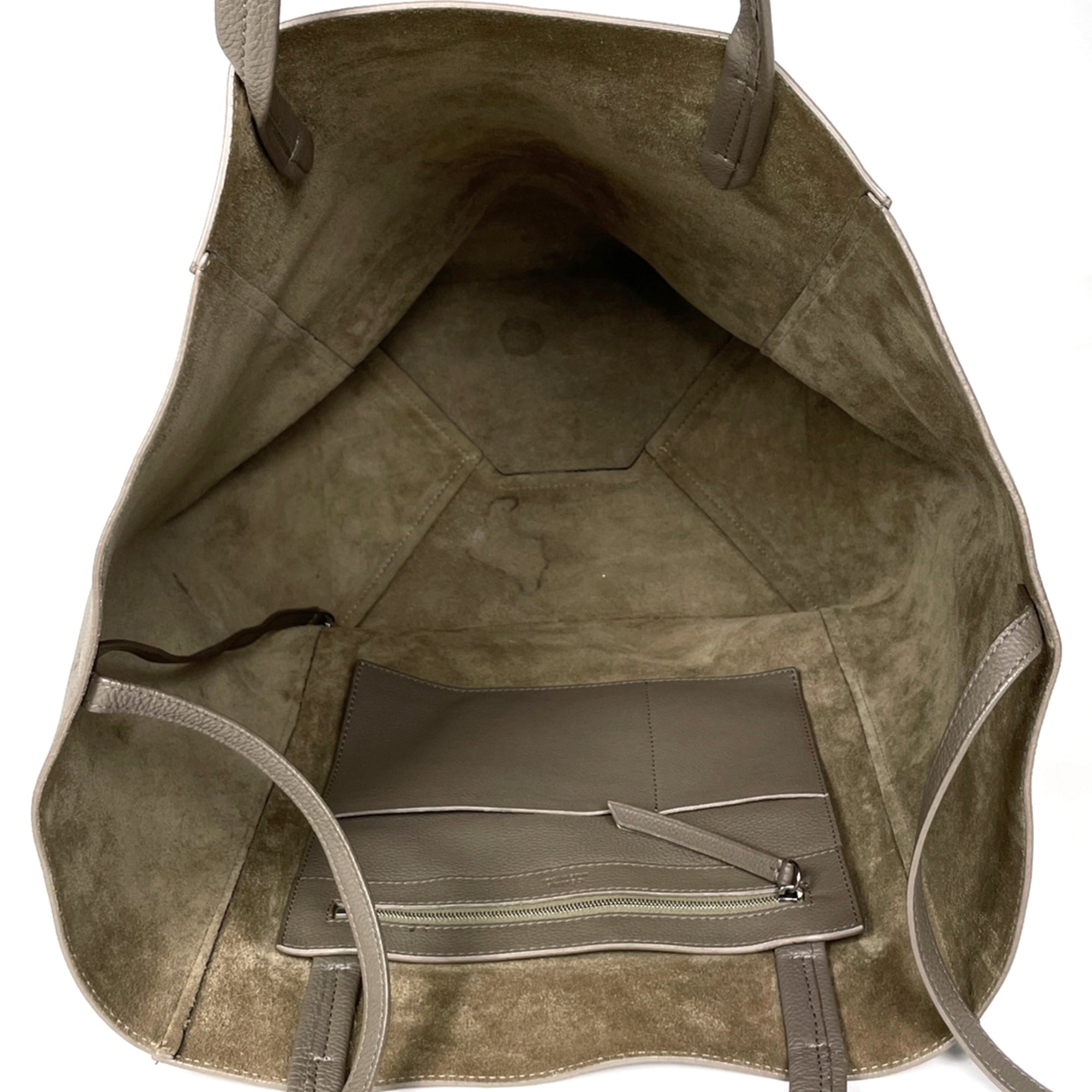 Celine Grayish Leather Tote Bag (Pre-Owned)