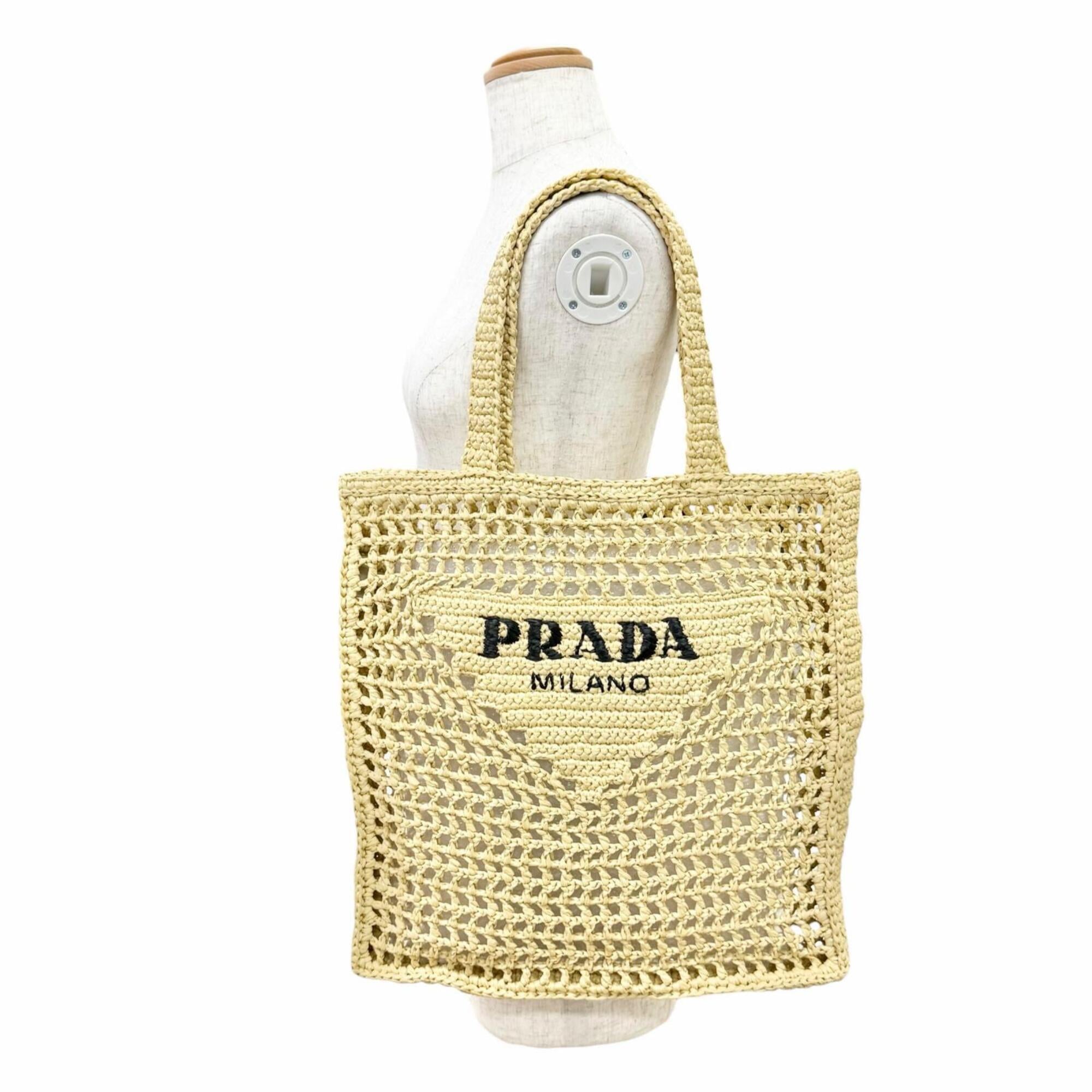 Prada Raffia Tote Bag (Pre-Owned)