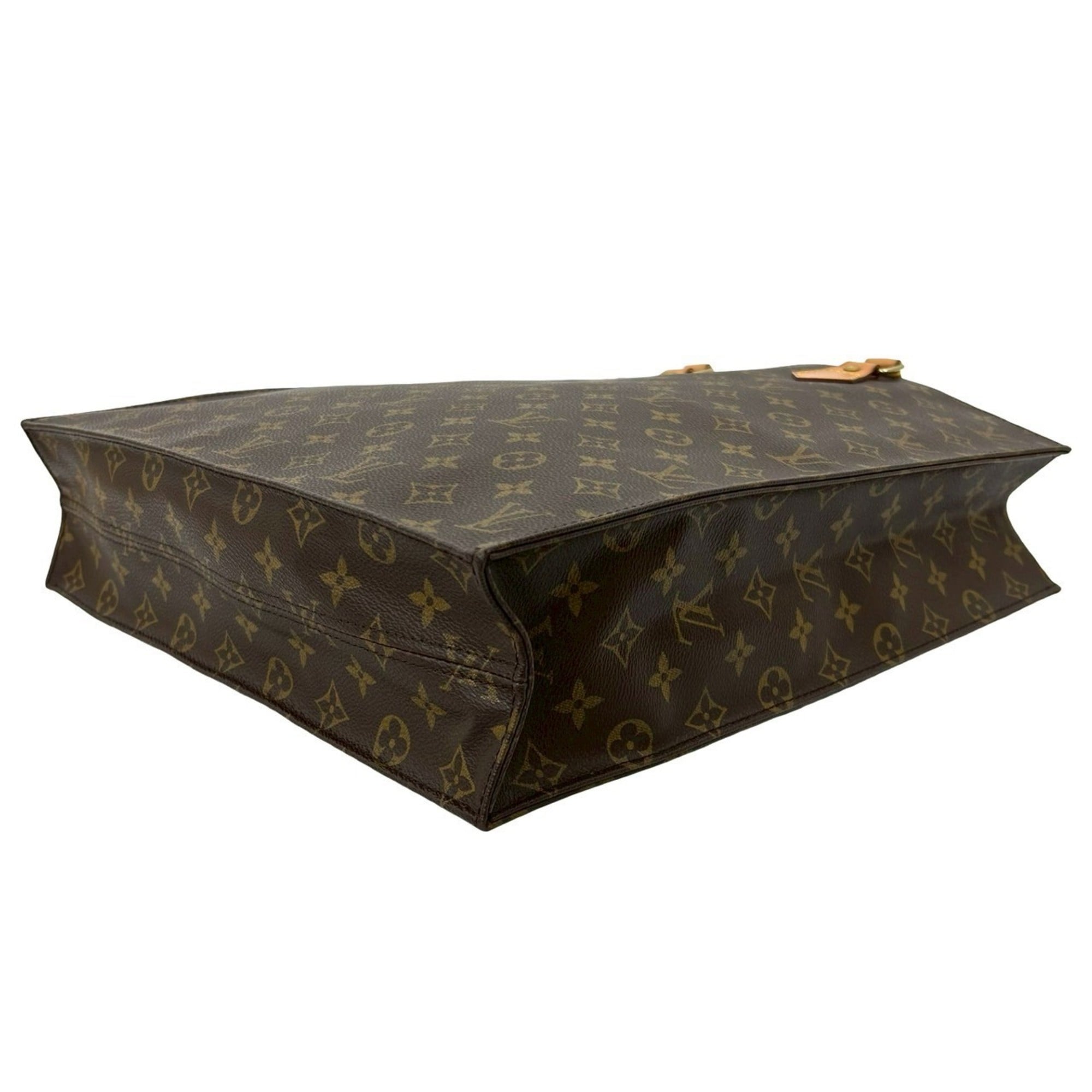 Louis Vuitton Brown Leather Pvc Handbag Tote Bag (Pre-Owned)