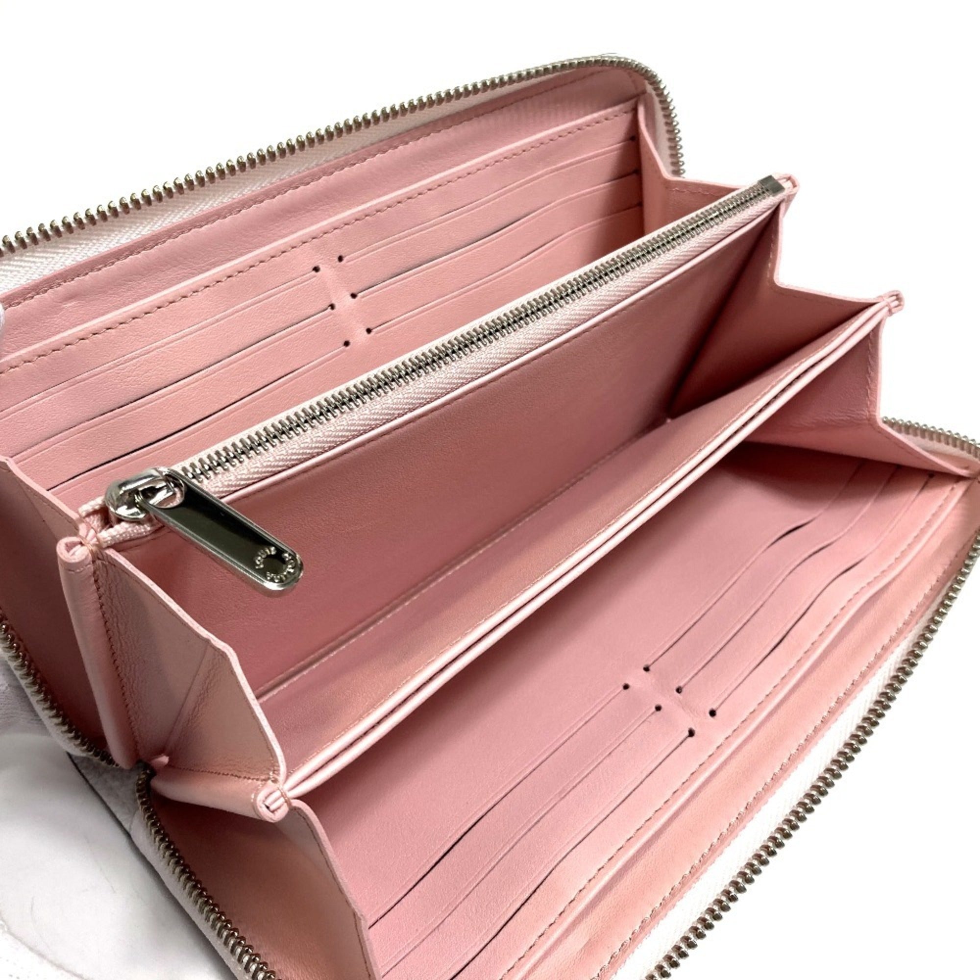 Louis Vuitton Mahina Pink White Mahina Leather Long Wallet (Bi-Fold) (Pre-Owned)