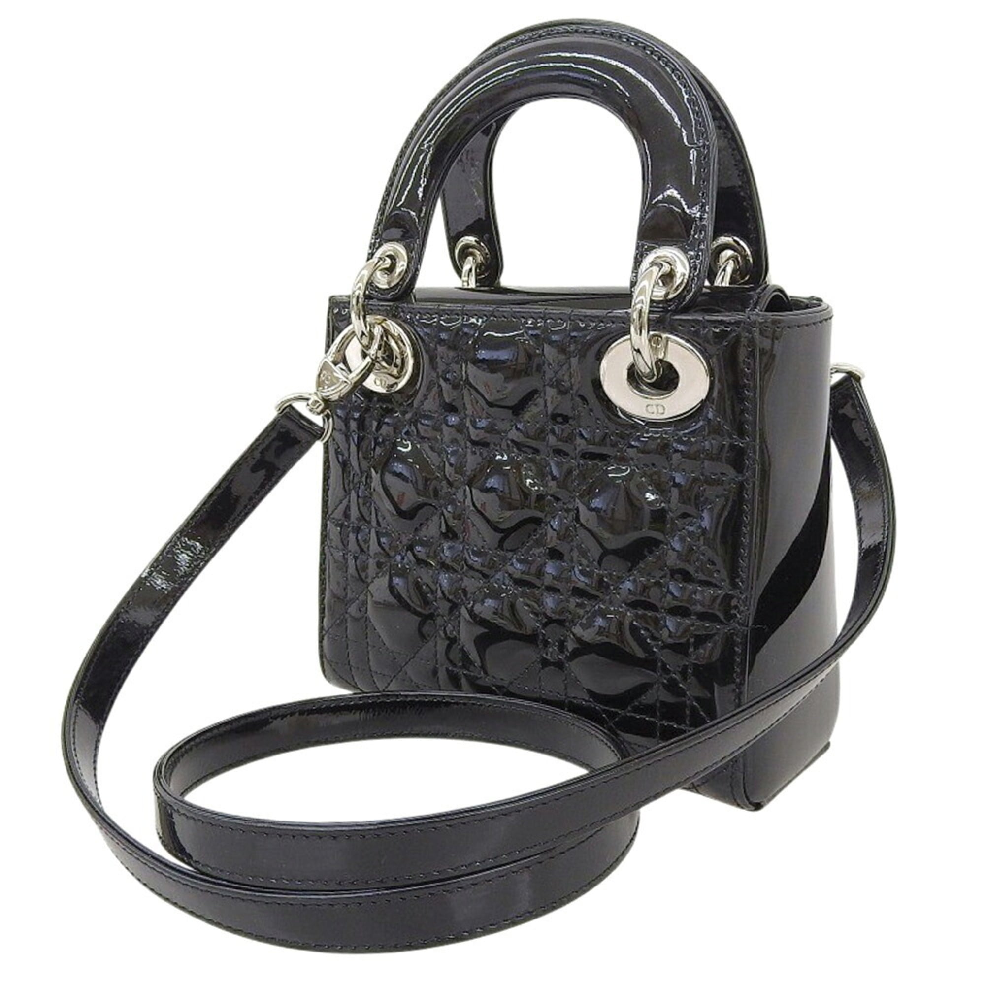 Christian Dior Black Leather Handbag (Pre-Owned)