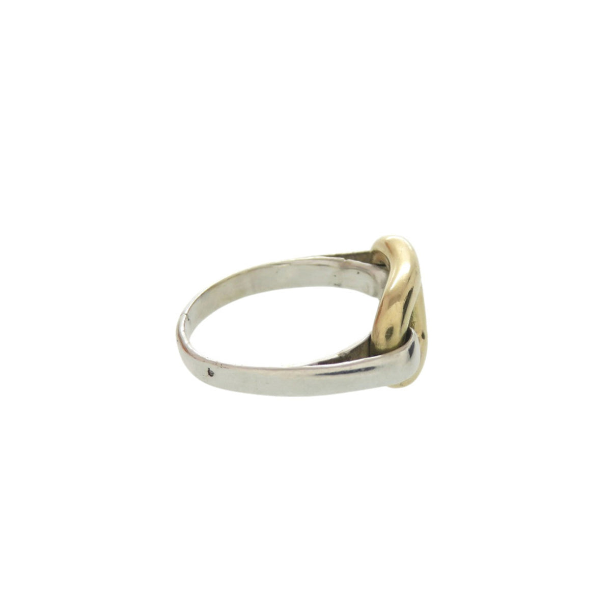 Hermes Gold Silver Gold (18K) Silver 925 Band Ring (Pre-Owned)