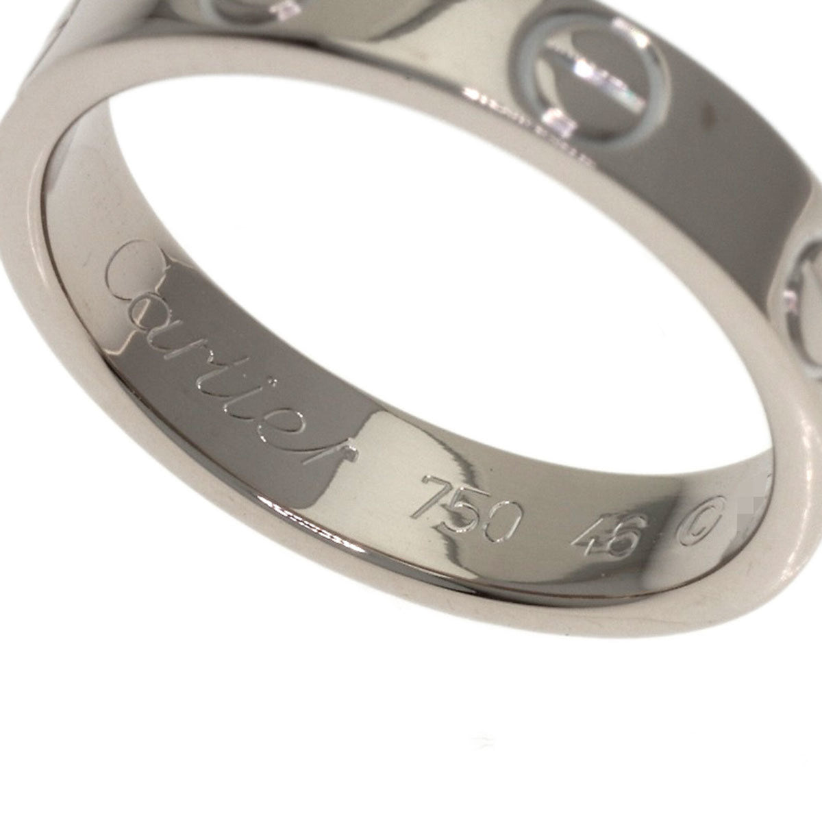 Cartier White Gold White Gold (18K) Band Ring (Pre-Owned)