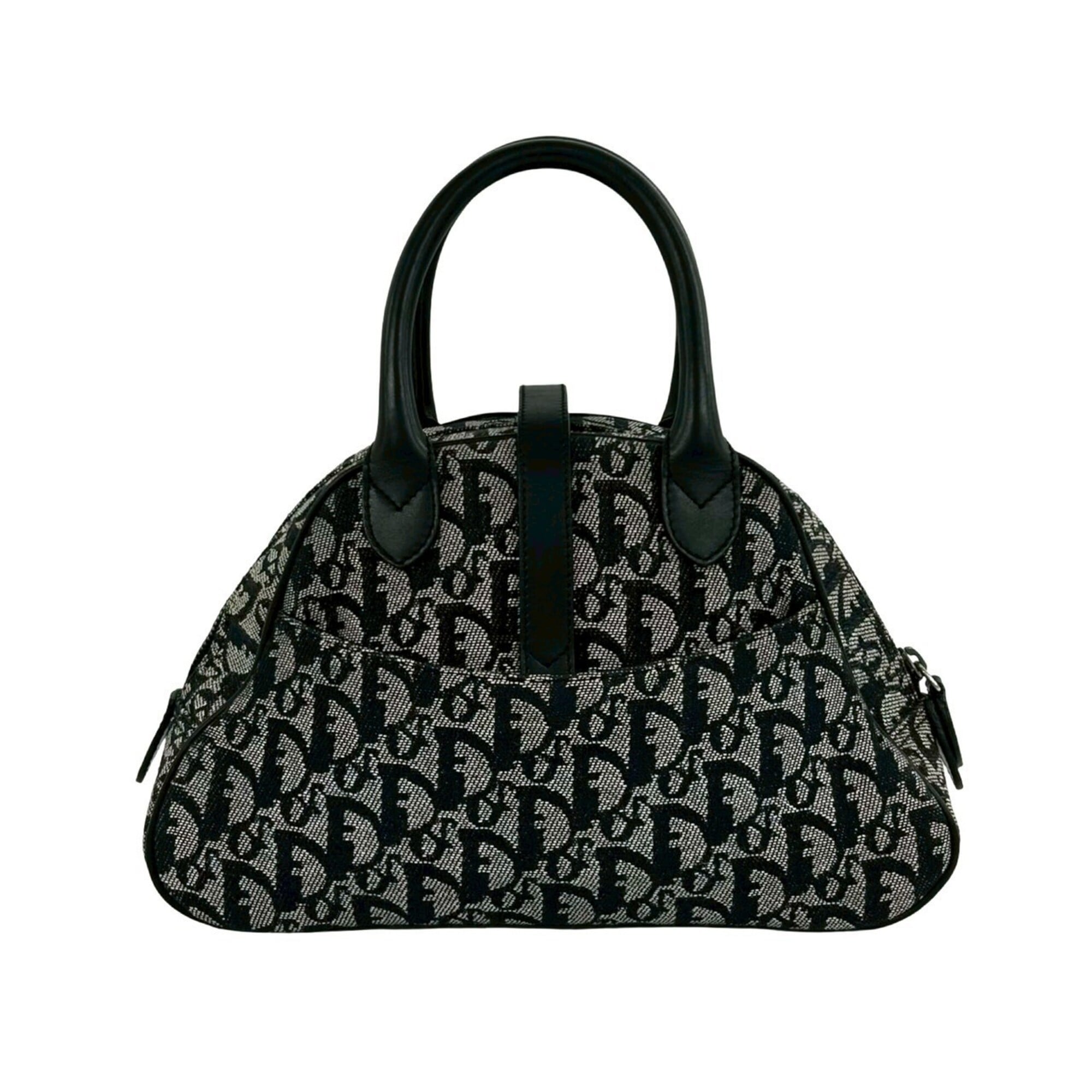 Christian Dior Black Canvas Leather Handbag (Pre-Owned)