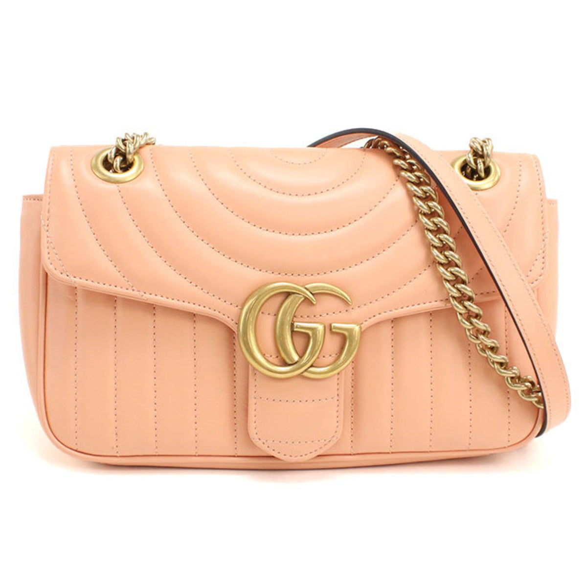Gucci Pink Leather Shoulder Bag (Pre-Owned)
