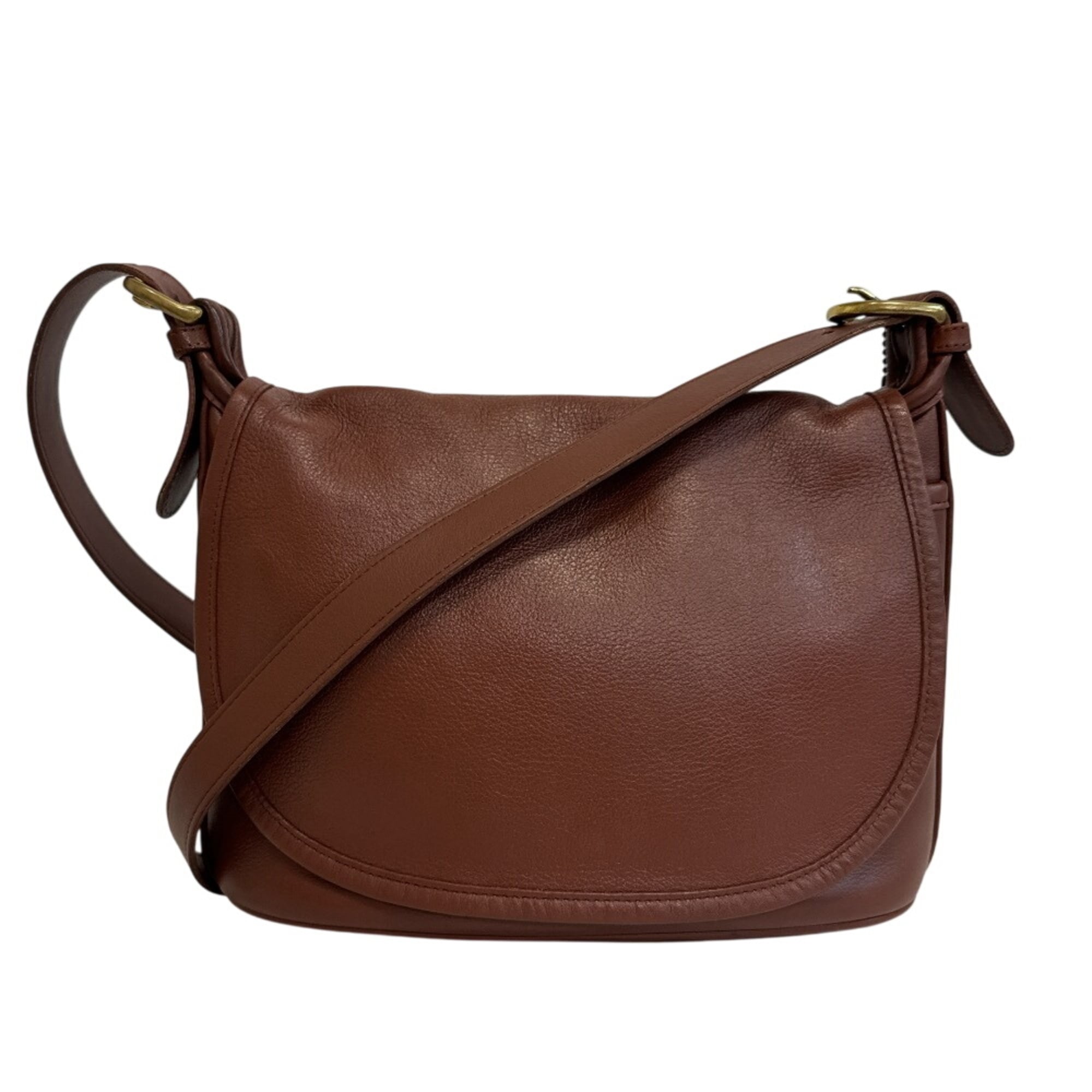 Coach Brown Leather Shoulder Bag (Pre-Owned)