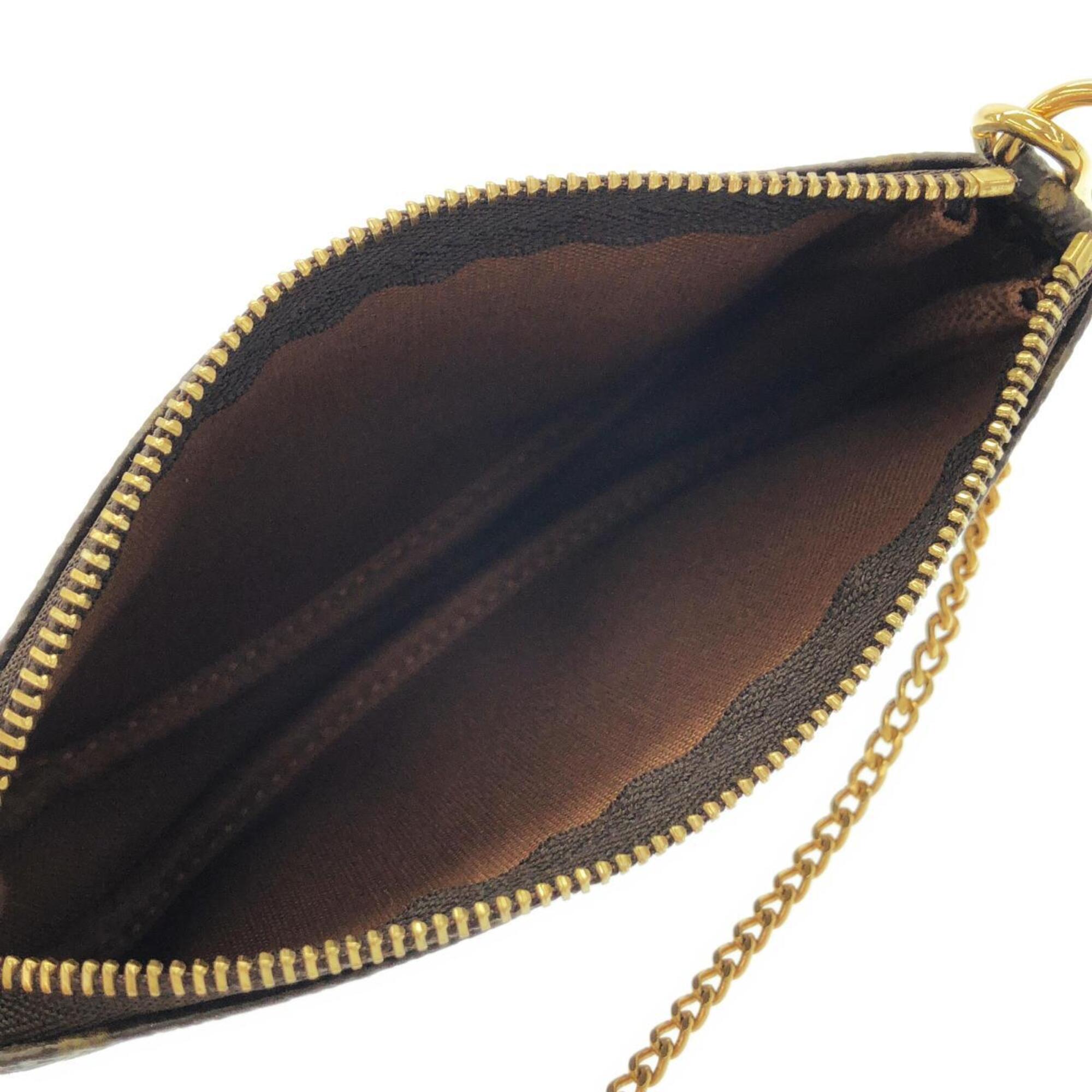 Louis Vuitton Marron Coated Canvas Pochette Pouch (Pre-Owned)