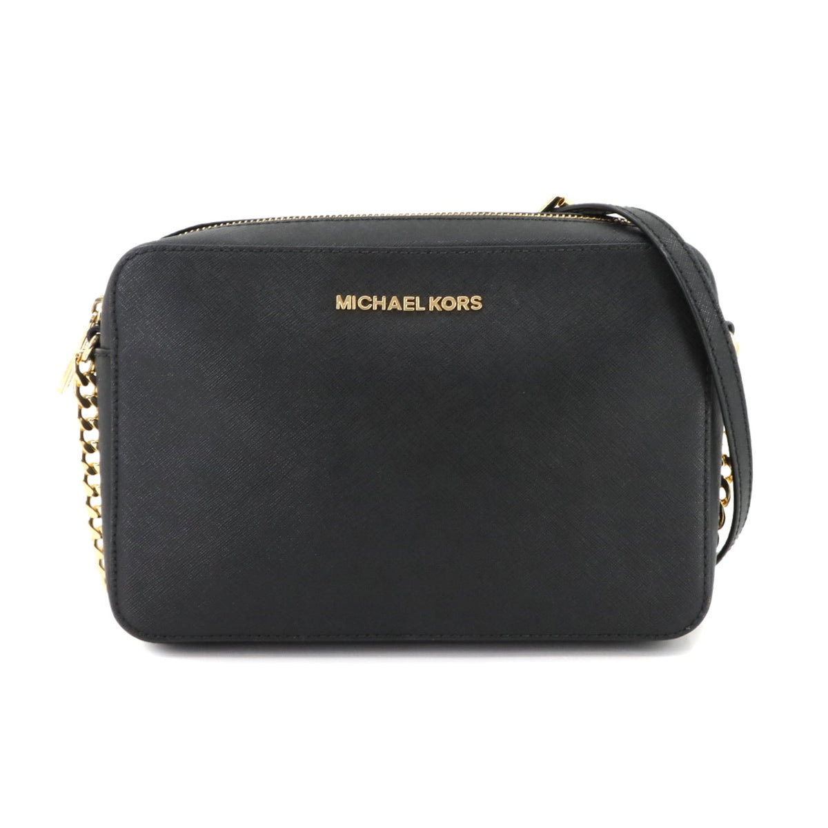Michael Kors Black Leather Handbag Shoulder Bag (Pre-Owned)