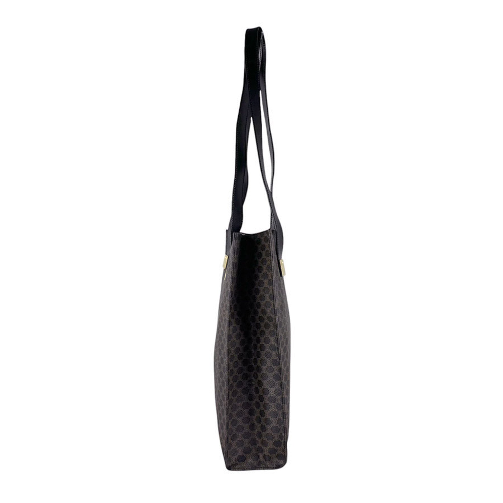 Celine Black Brown Coated Canvas Tote Bag (Pre-Owned)