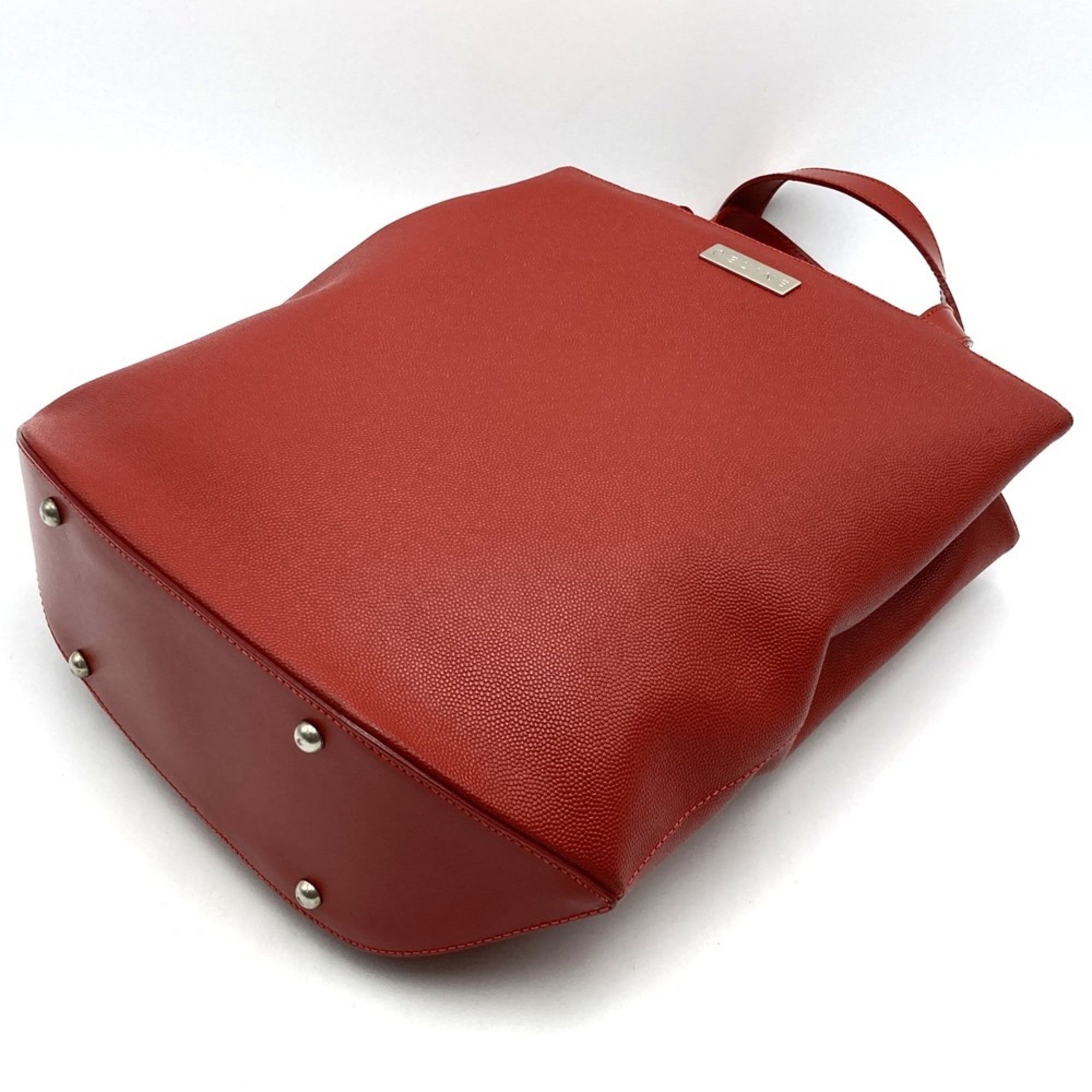 Celine Red Color Leather Handbag (Pre-Owned)