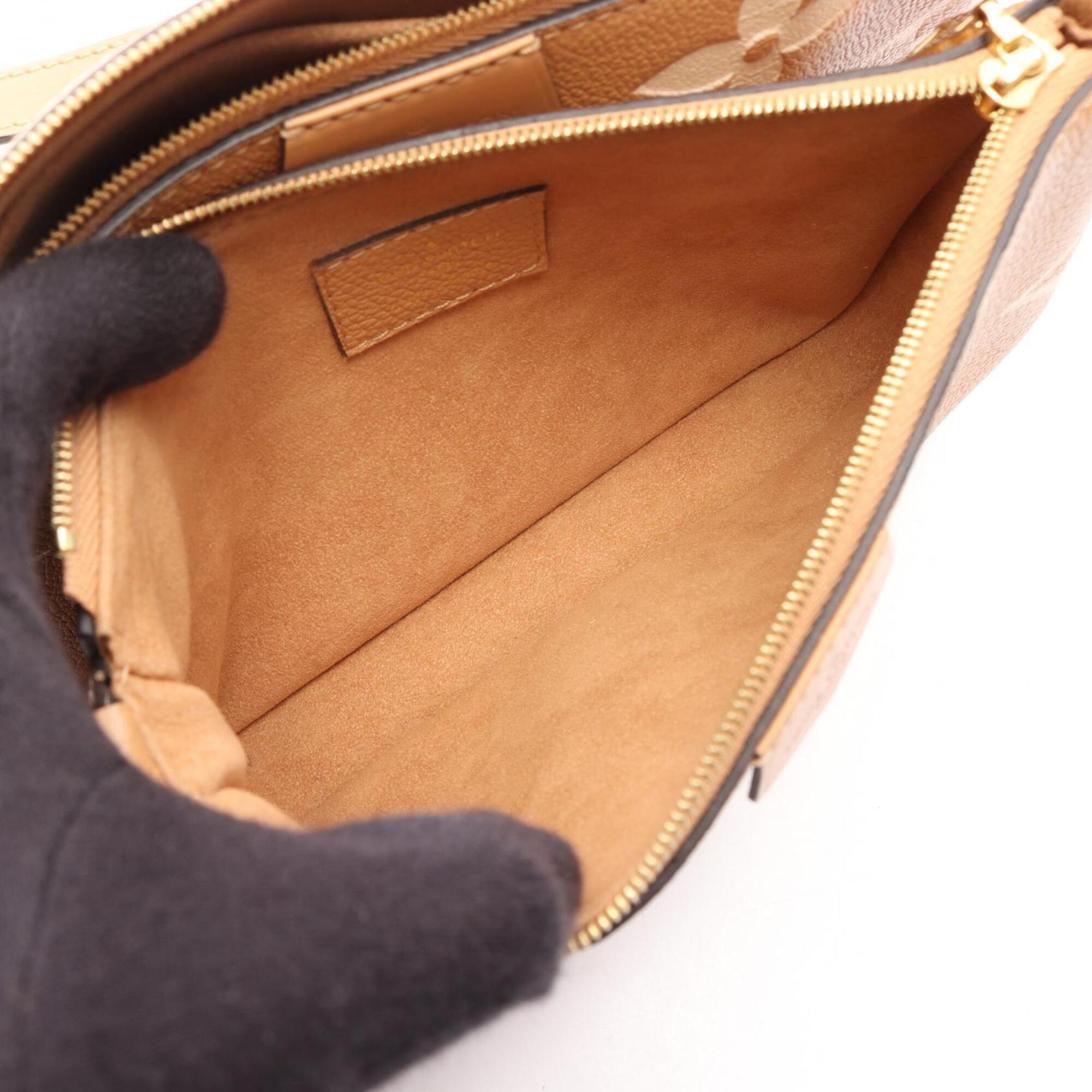 Louis Vuitton Monogram Empreinte Beige Monogram Empreinte Handbag Pochette Shoulder Bag (Pre-Owned)