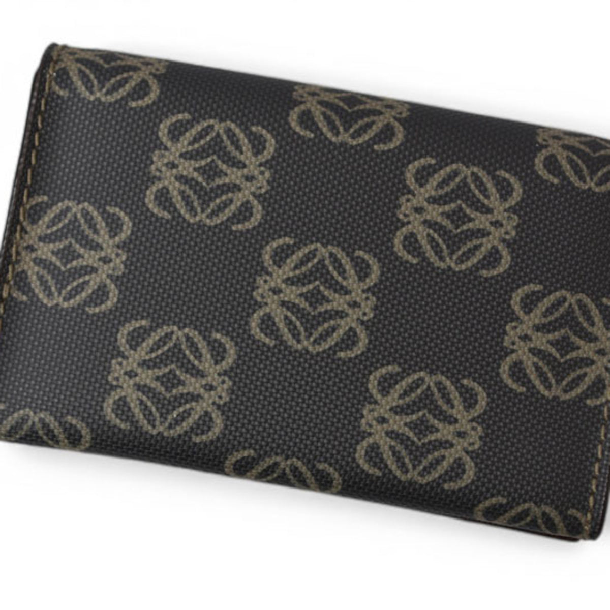 Loewe Brown Coated Canvas Coin Purse/Coin Case (Pre-Owned)