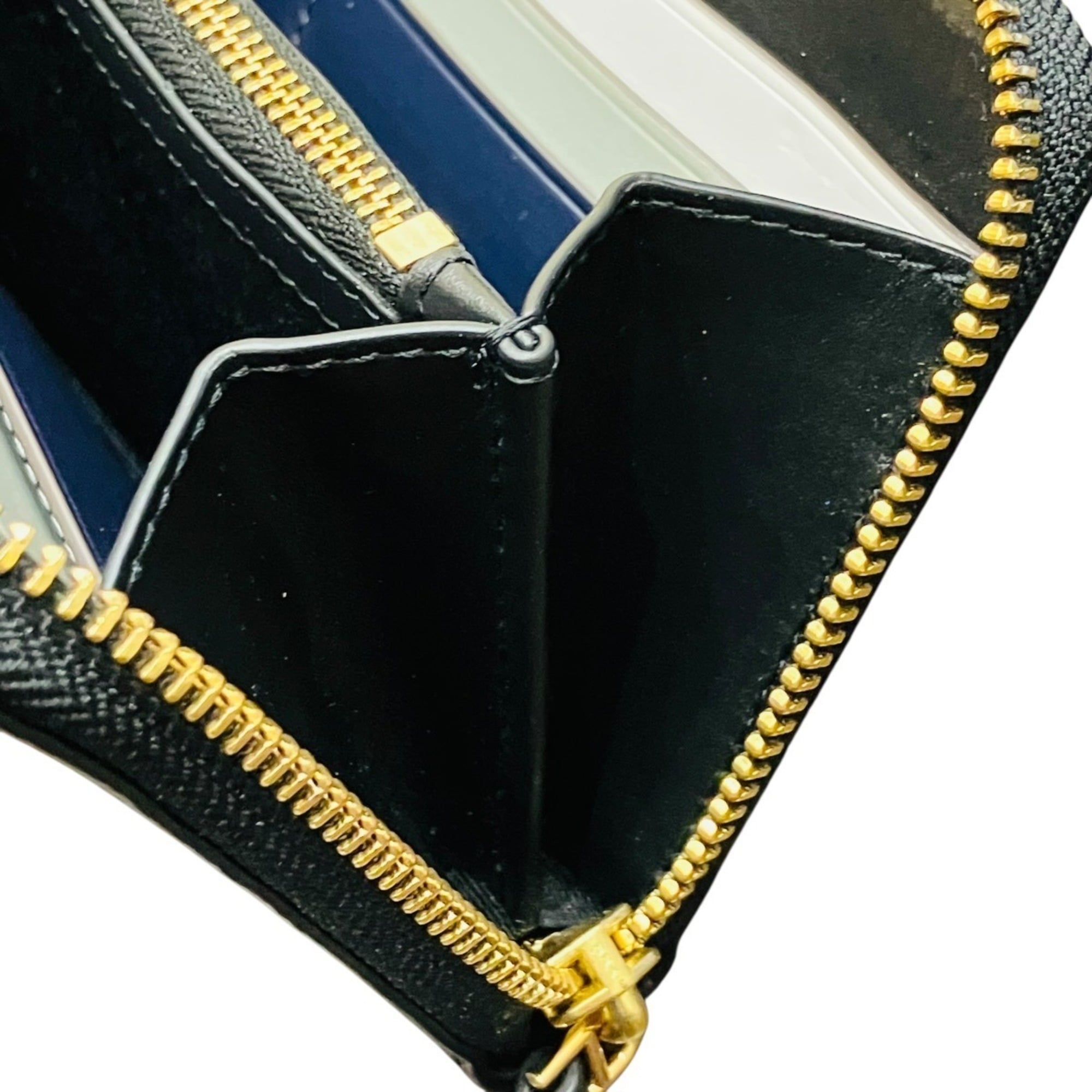 Tory Burch Black Leather Chain/Shoulder Wallet (Pre-Owned)