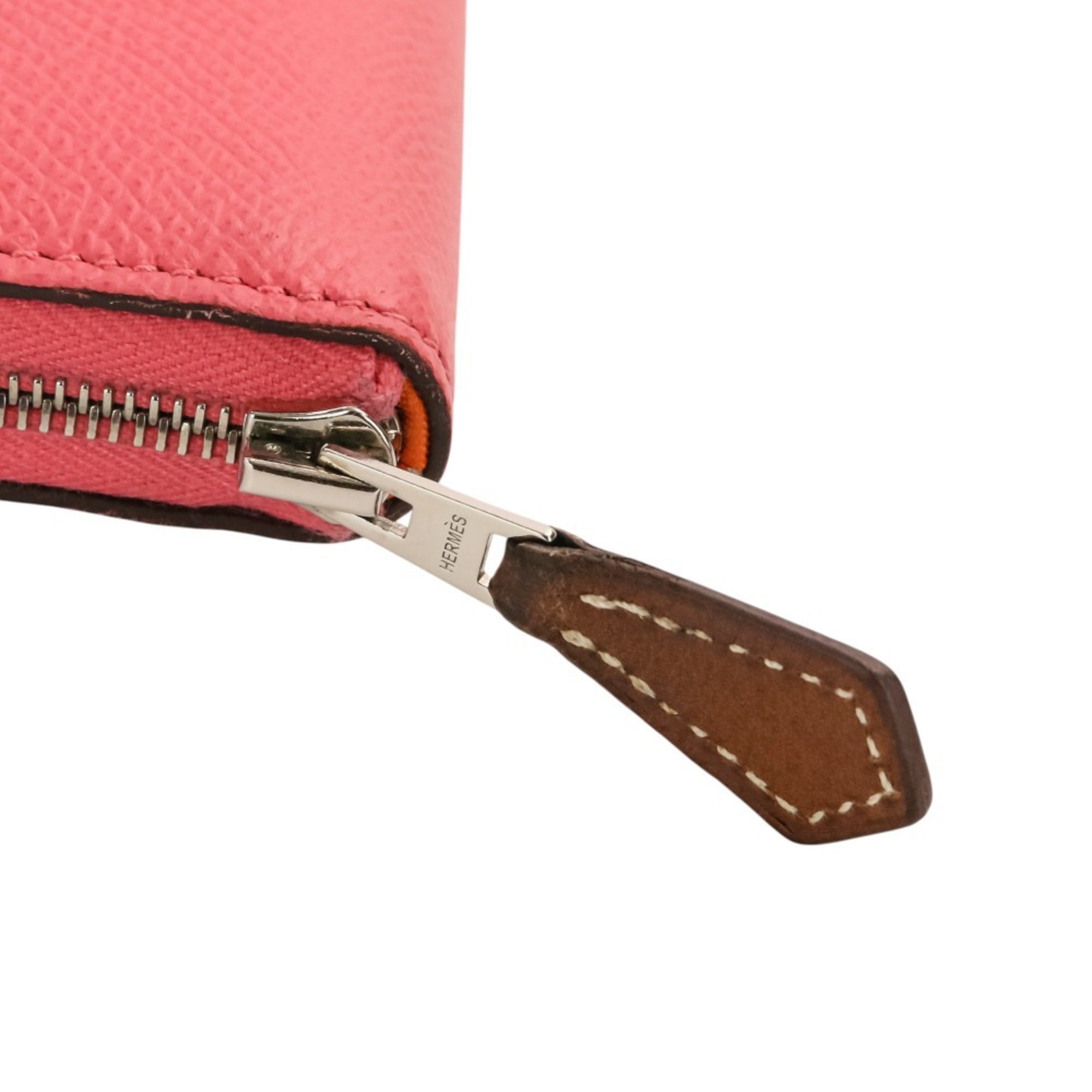 Hermes Pink Rose Azalee Epsom Leather Coin Purse/Coin Case (Pre-Owned)