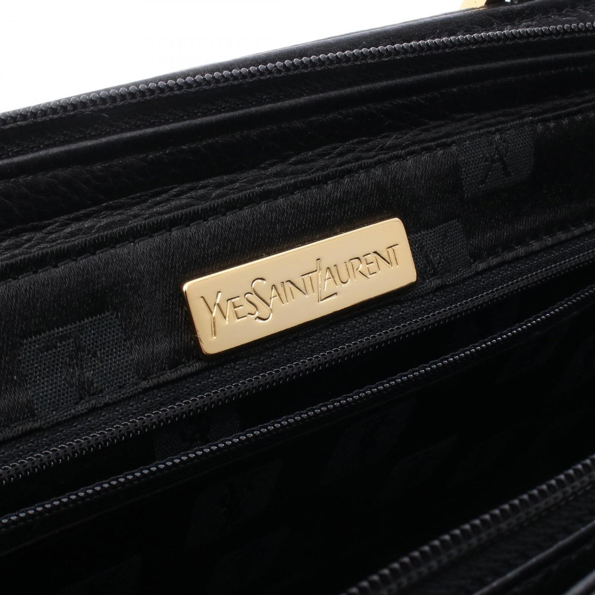 Yves Saint Laurent Black Leather Handbag (Pre-Owned)