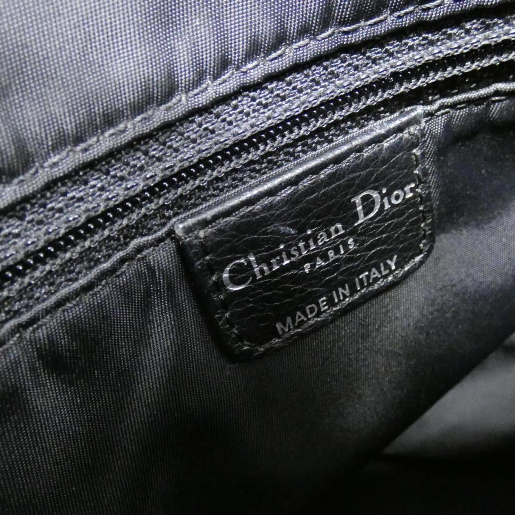 Christian Dior Black Canvas Shoulder Bag (Pre-Owned)