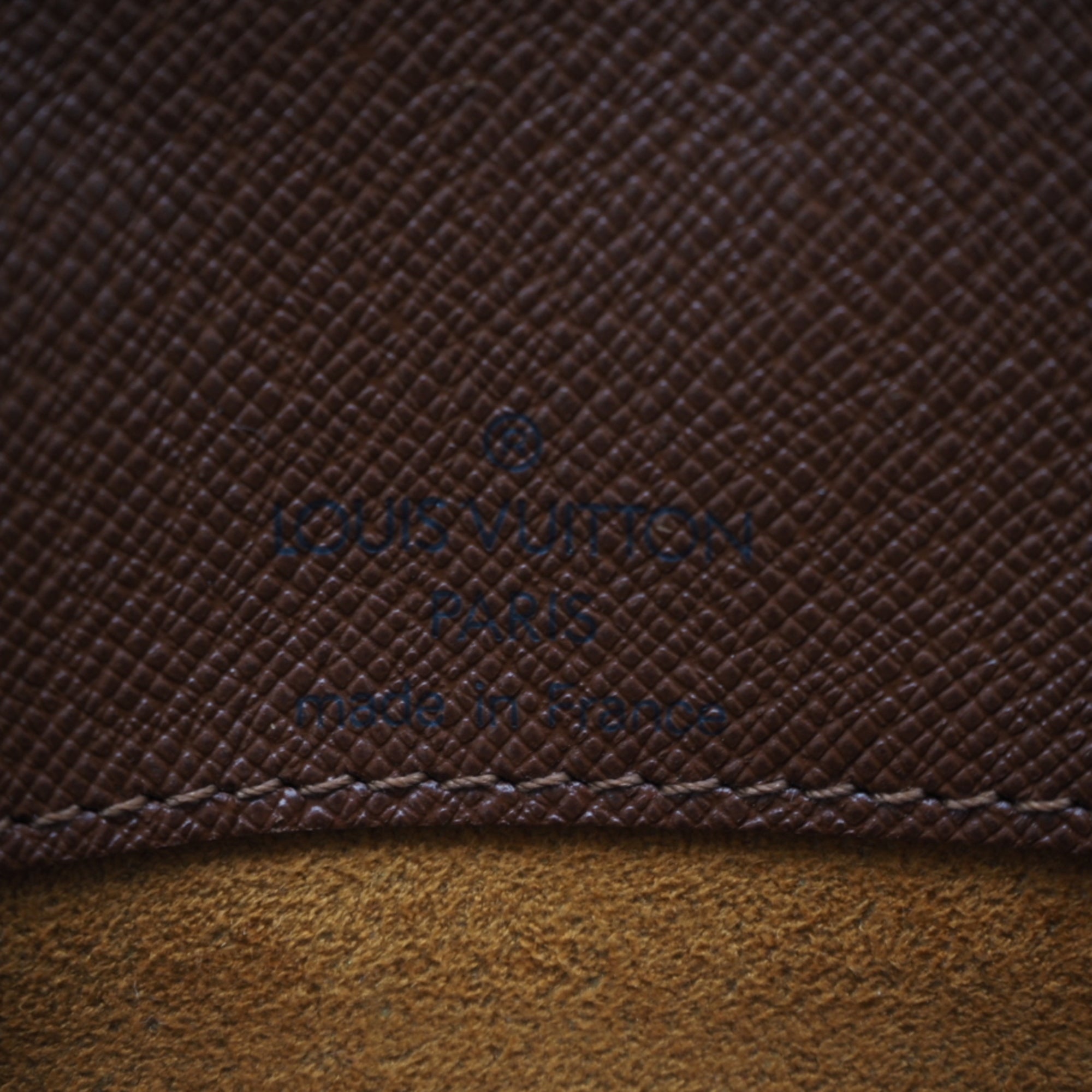 Louis Vuitton Brown Coated Canvas Leather Shoulder Bag (Pre-Owned)