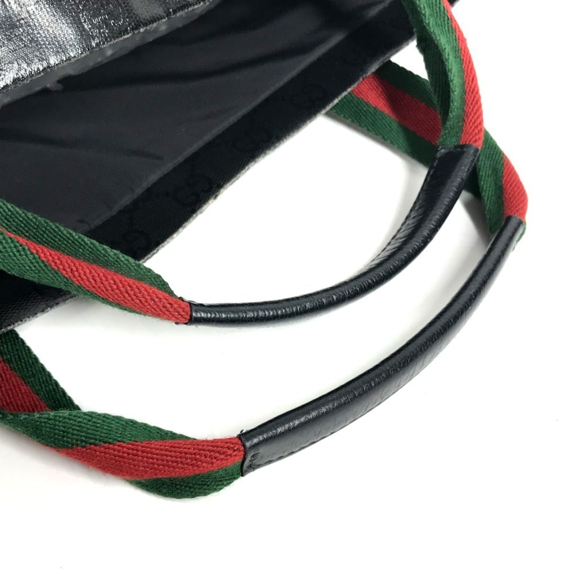 Gucci Black Coated Canvas Handbag Tote Bag (Pre-Owned)