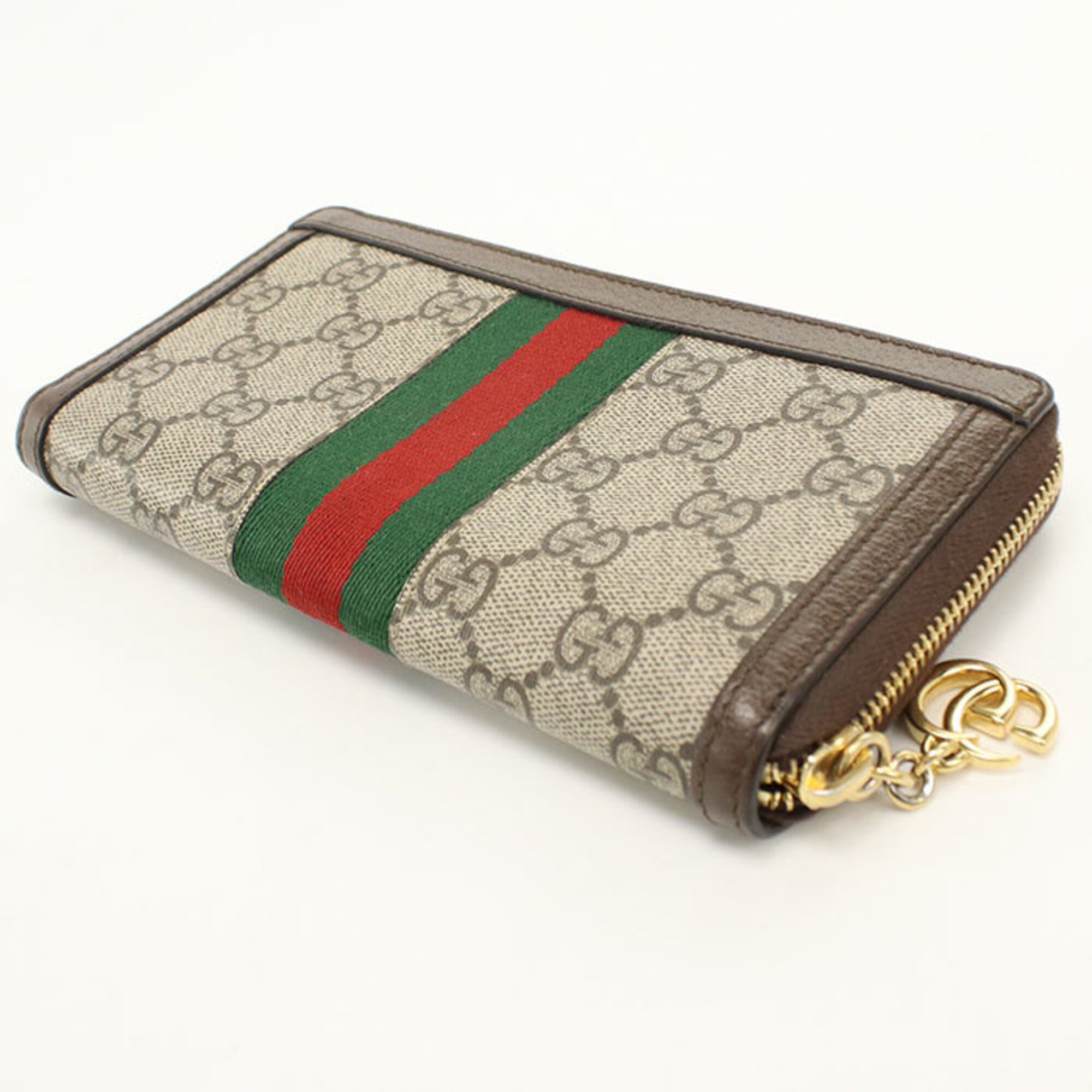 Gucci Beige Pvc Long Wallet (Bi-Fold) (Pre-Owned)